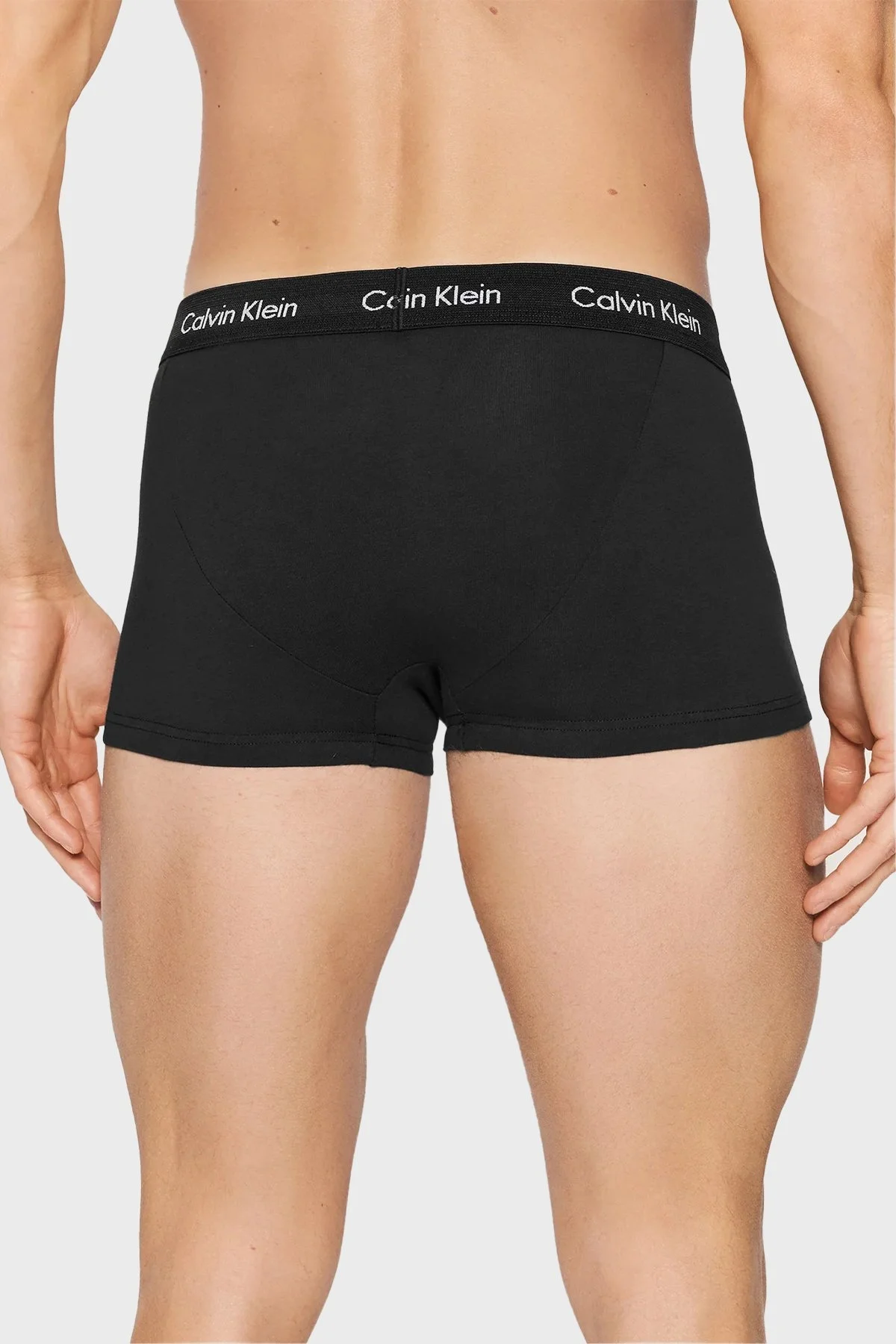 Calvin Klein Logolu Pamuklu 3 Pack Erkek Boxer 0000U2664G XWB SİYAH - 4