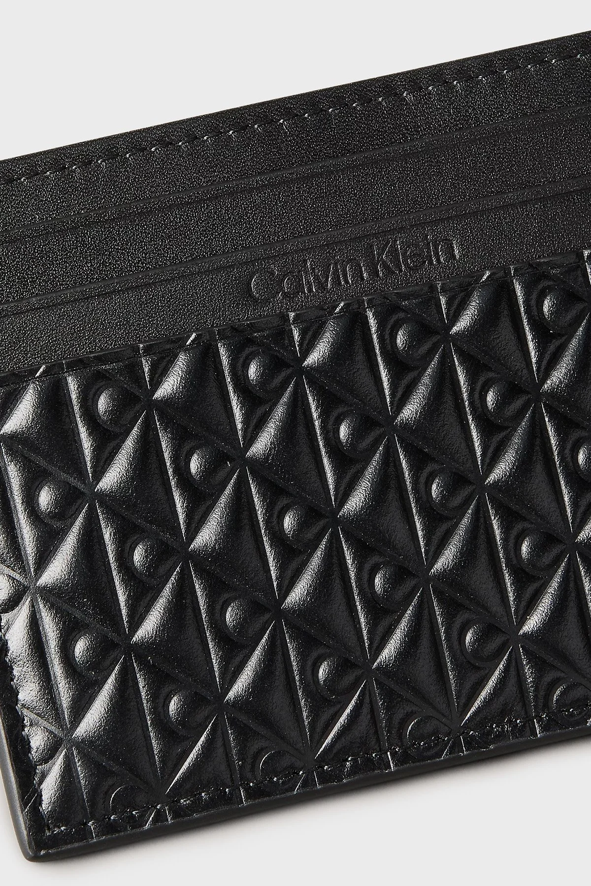 Calvin Klein 4G Logolu Deri LV04D1128GUB1 Erkek Kartlık LV04D1128G UB1 SİYAH - 3