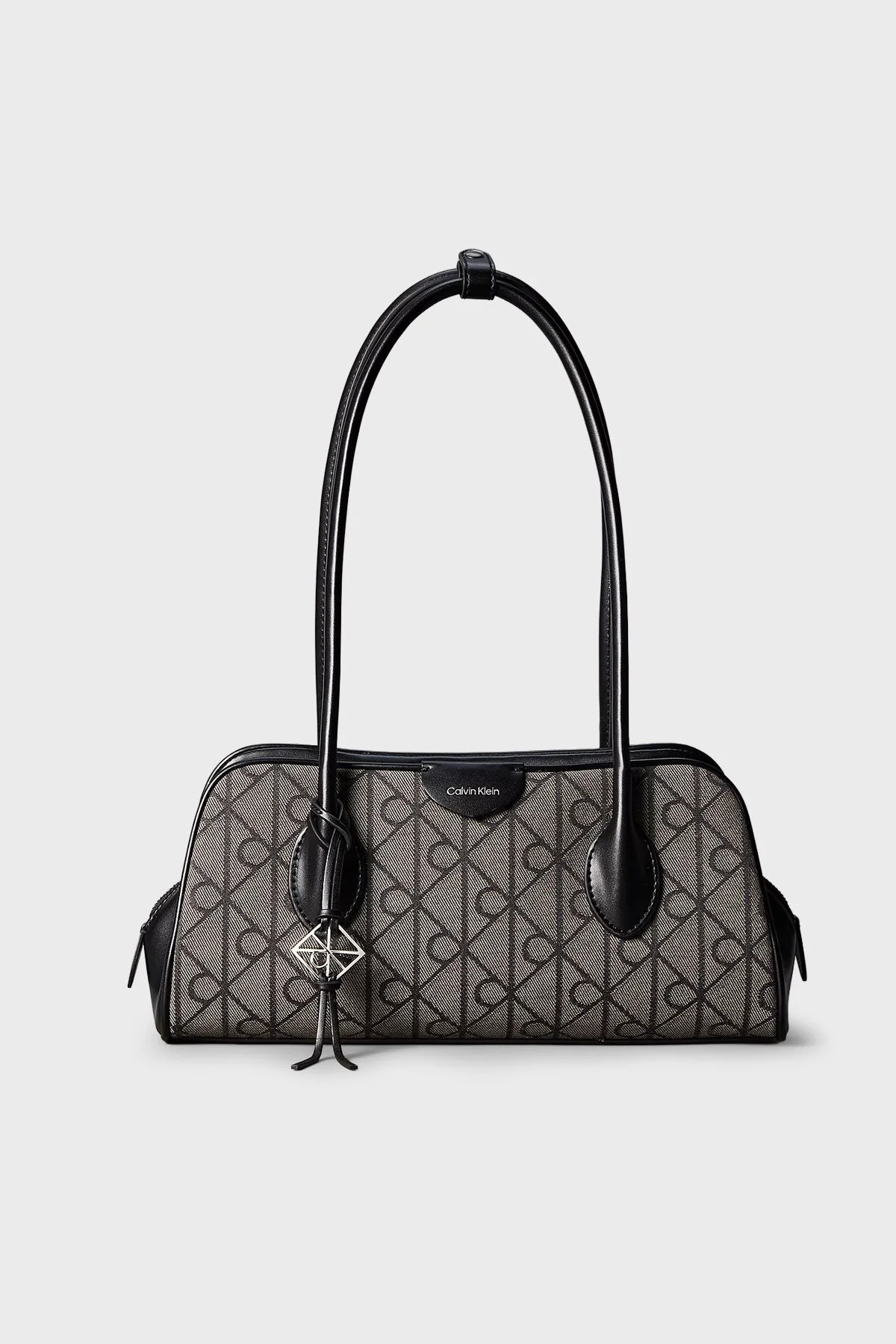 Calvin Klein 4G Logolu Omuz Askılı Kadın Çanta LV04F3744G 8E3 BEJ-SİYAH - 1