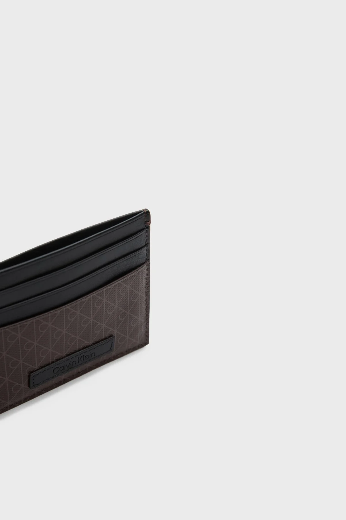 Calvin Klein 4G Monogram Logolu LV04D1083GBAY Erkek Kartlık LV04D1083G BAY SİYAH KAHVE - 5