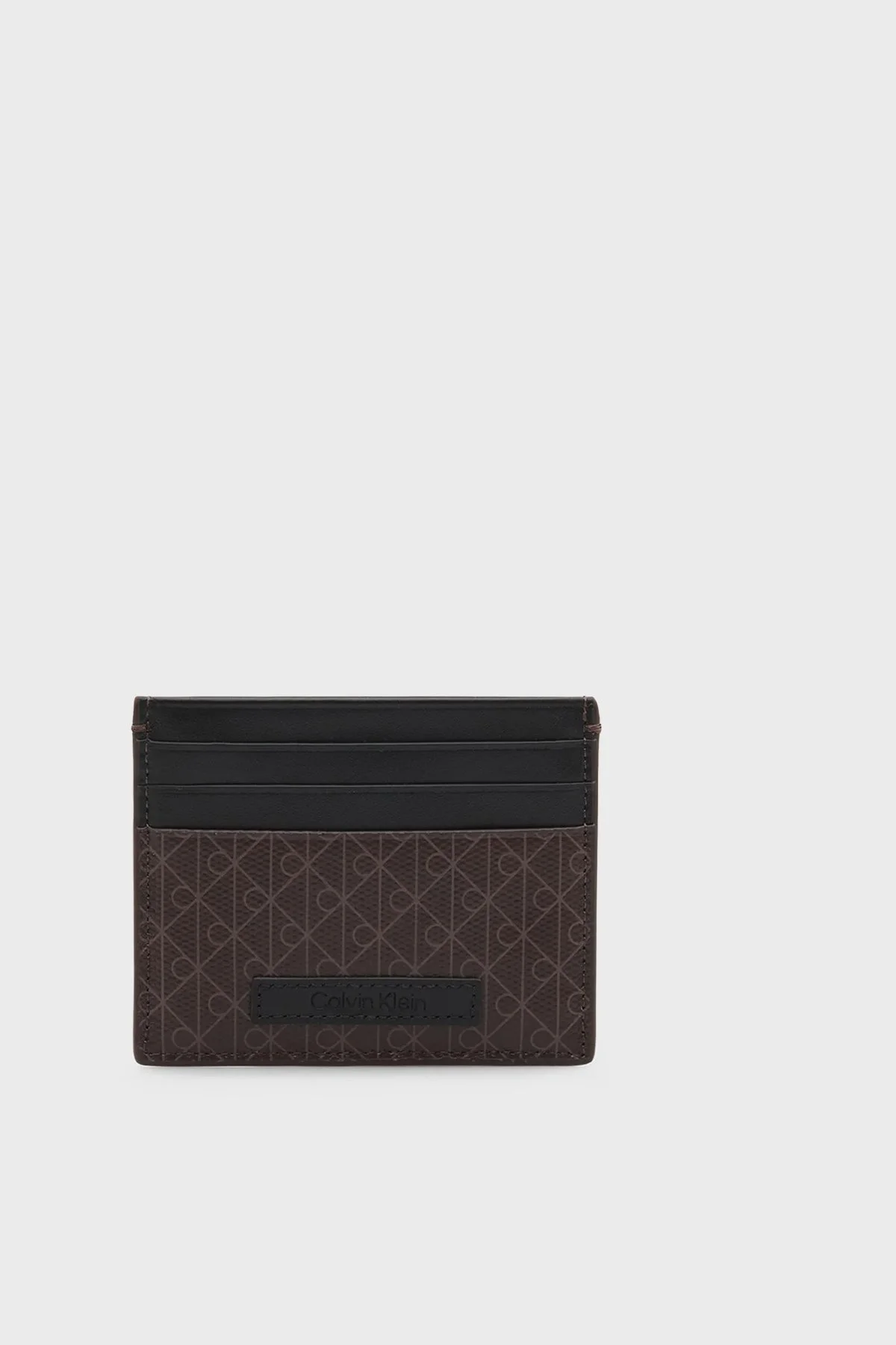 Calvin Klein 4G Monogram Logolu LV04D1083GBAY Erkek Kartlık LV04D1083G BAY SİYAH-KAHVE - 2