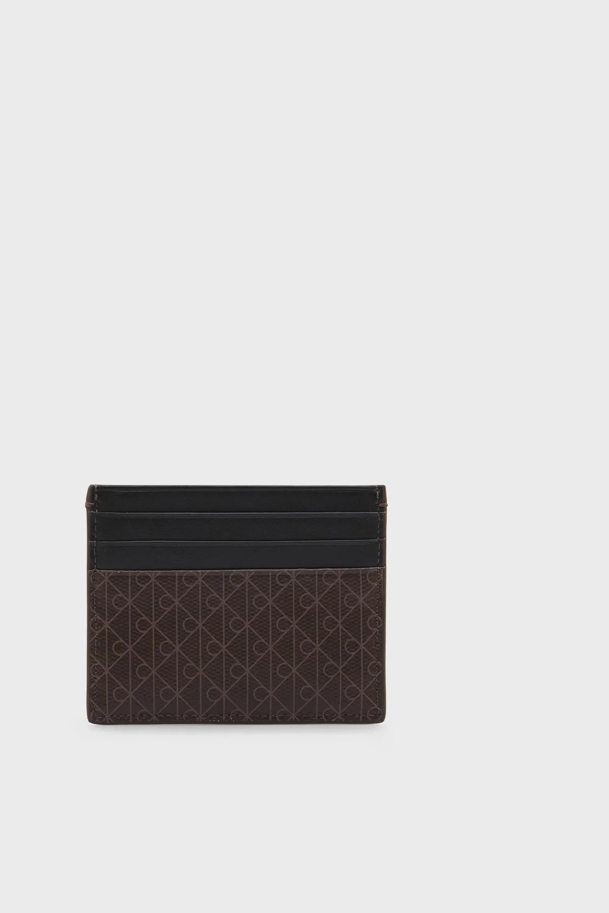 Calvin Klein 4G Monogram Logolu LV04D1083GBAY Erkek Kartlık LV04D1083G BAY SİYAH-KAHVE - 3