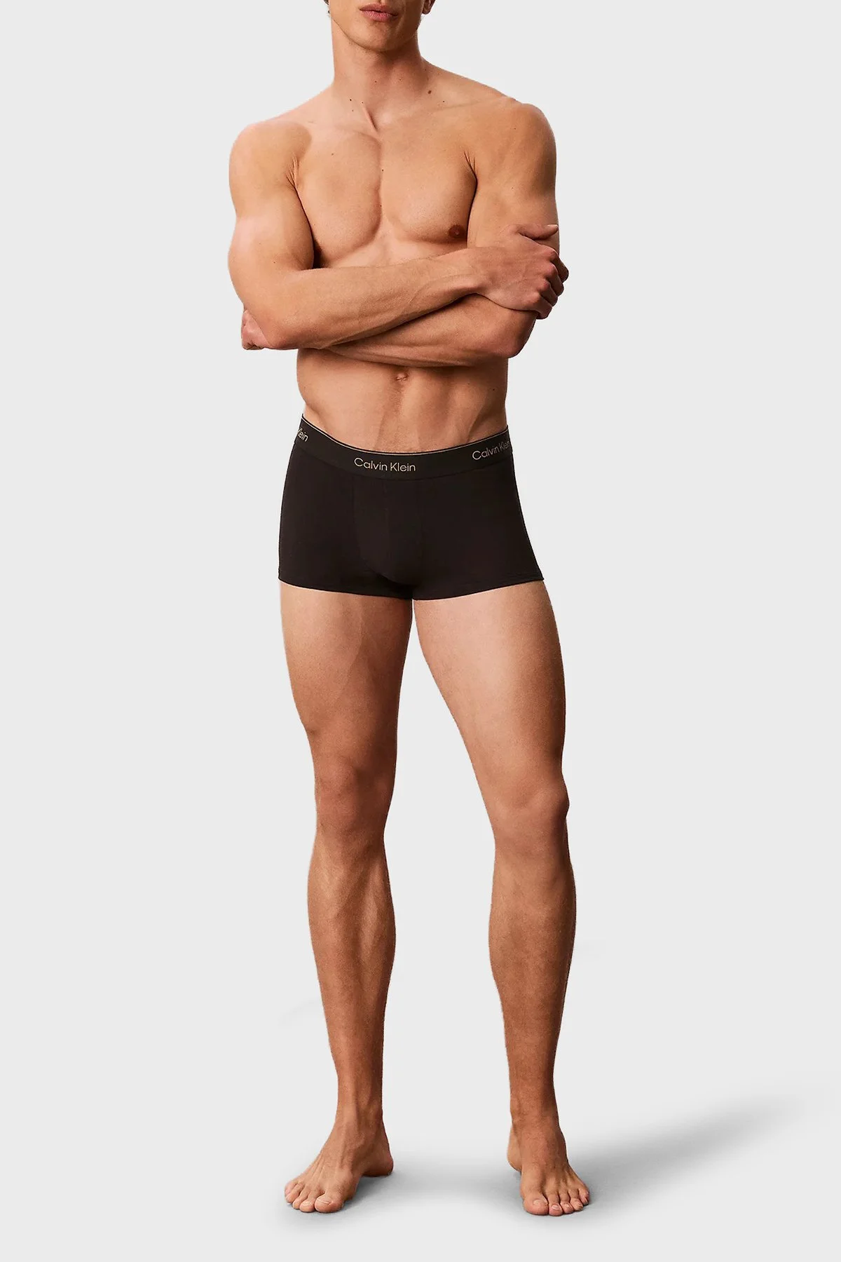 Calvin Klein 5li Paket Logolu LV00NB43904O1 Erkek Boxer LV00NB4390 4O1 Siyah - 3