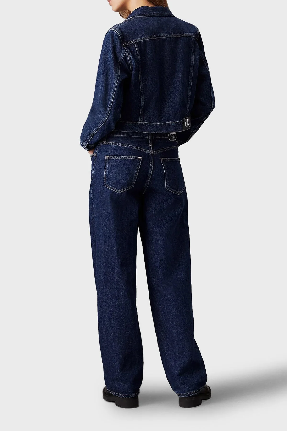 Calvin Klein 90s Pamuklu Regular Fit J20J2236701A4 Bayan Kot Ceket J20J223670 1A4 MAVİ - 2