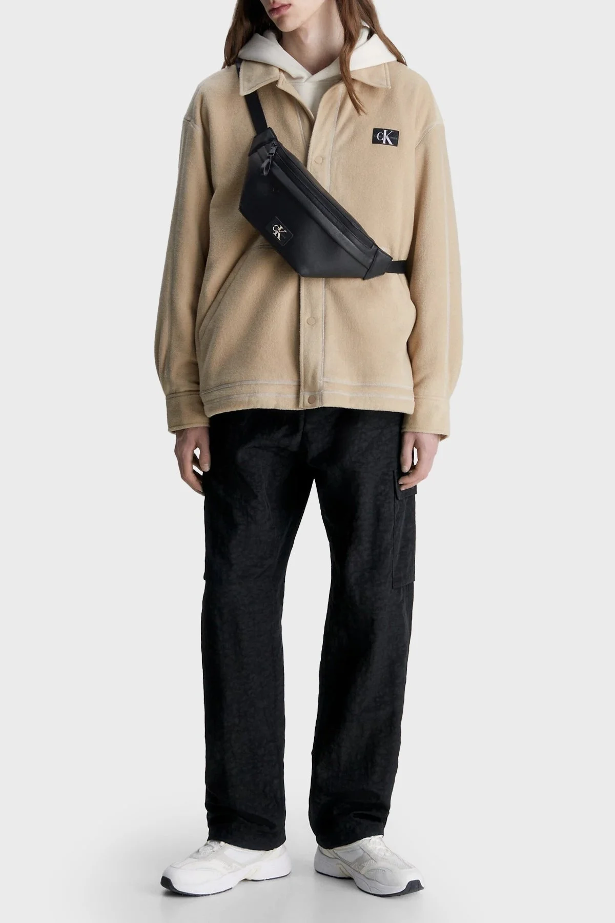 Calvin Klein Ayarlanabilir Askılı Logolu Cepli K50K510697BDS Erkek Bel Çantası K50K510697 BDS SİYAH - 2