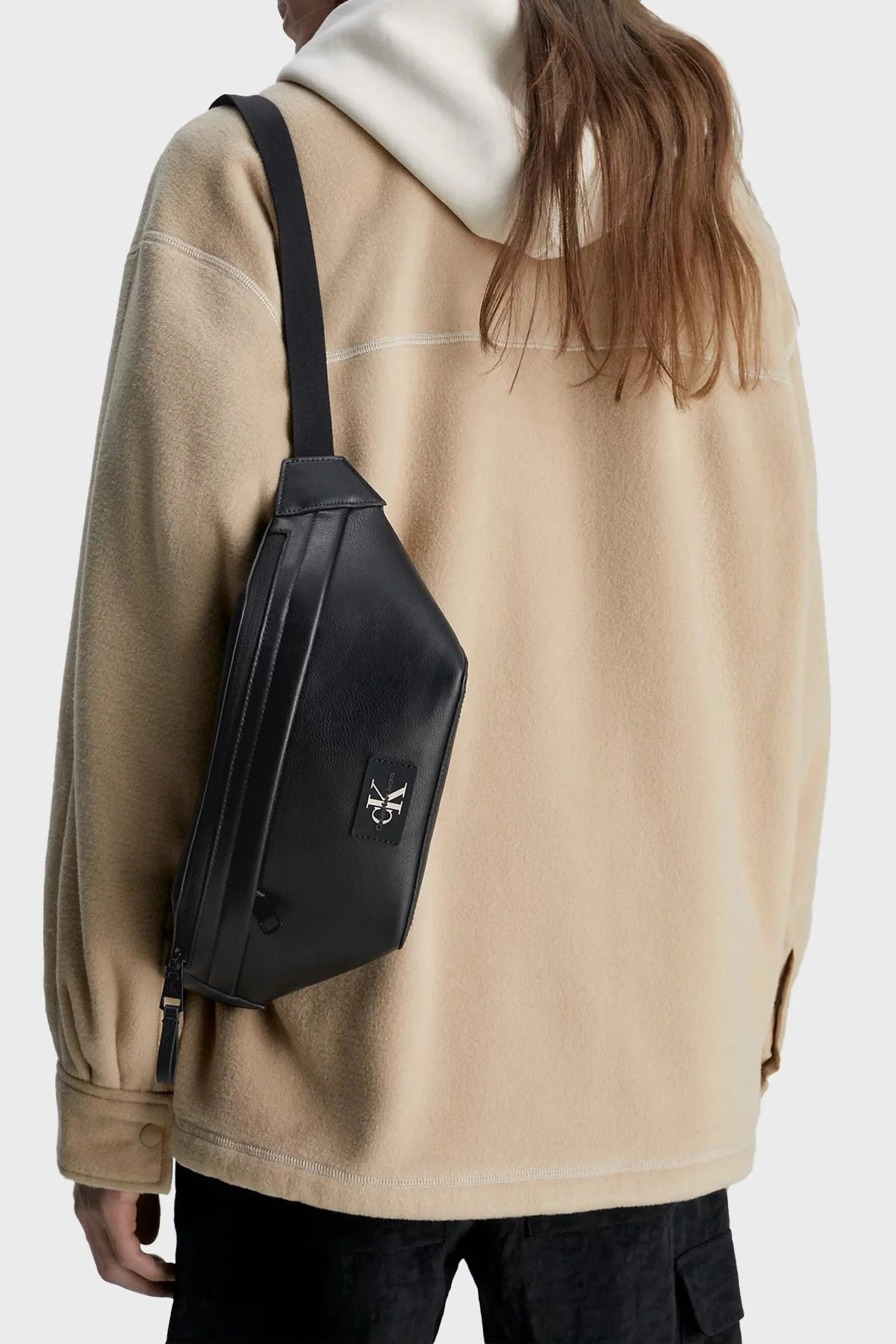 Calvin Klein Ayarlanabilir Askılı Logolu Cepli K50K510697BDS Erkek Bel Çantası K50K510697 BDS SİYAH - 3