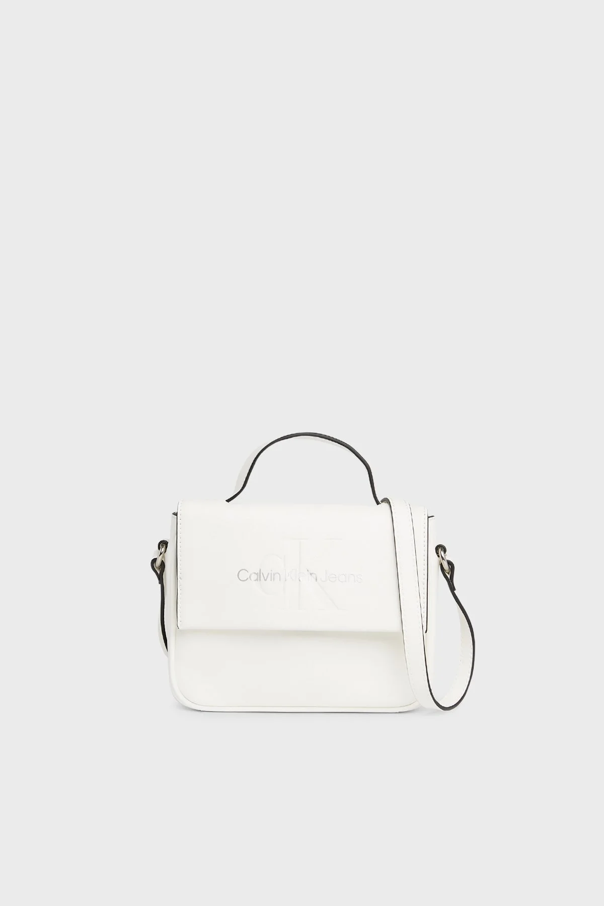 Calvin Klein Ayarlanabilir Omuz Askılı K60K6108290LI Bayan Çanta K60K610829 0LI BEYAZ-GÜMÜŞ - 1