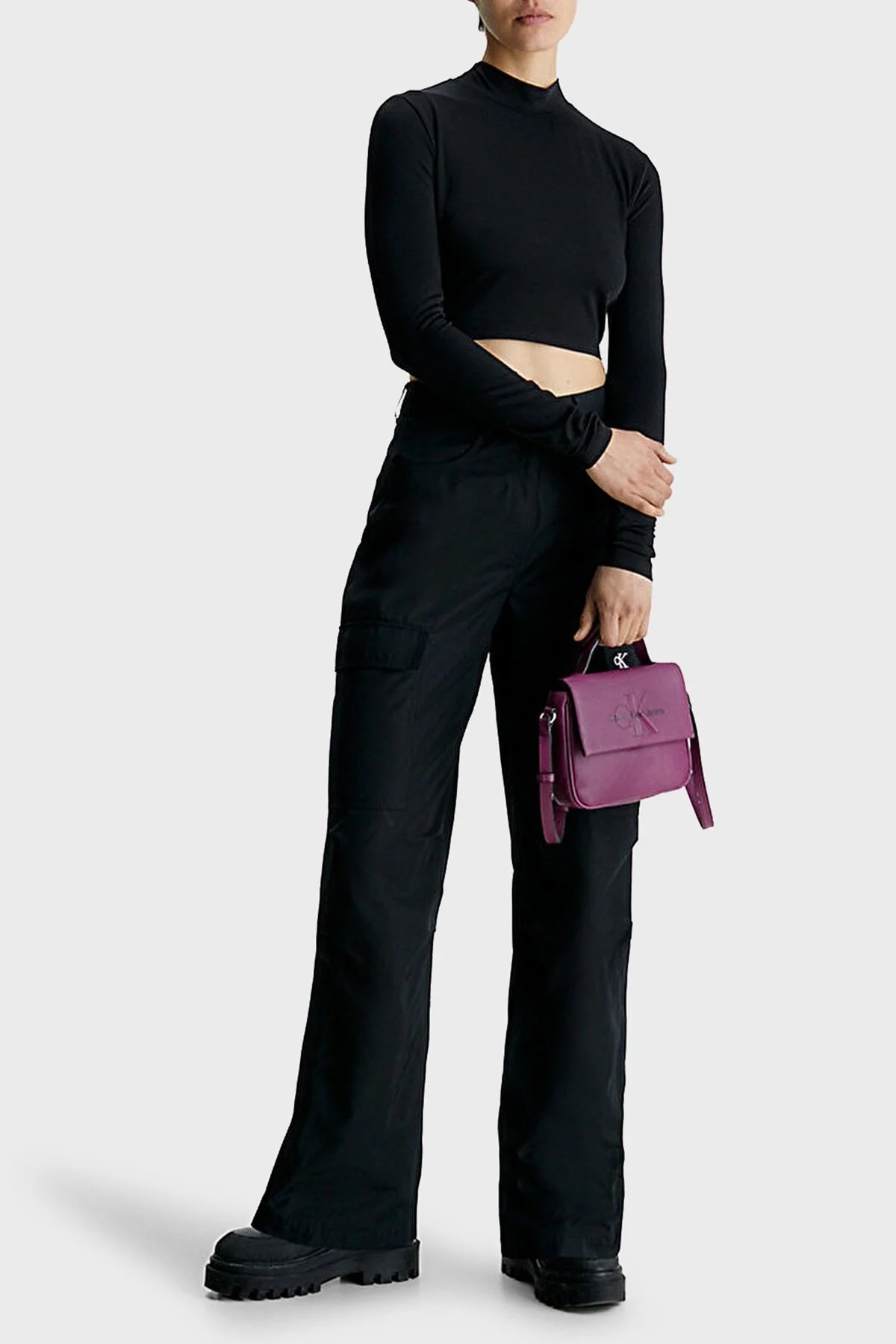 Calvin Klein Ayarlanabilir Omuz Askılı K60K610829VAC Bayan Çanta K60K610829 VAC MOR - 2