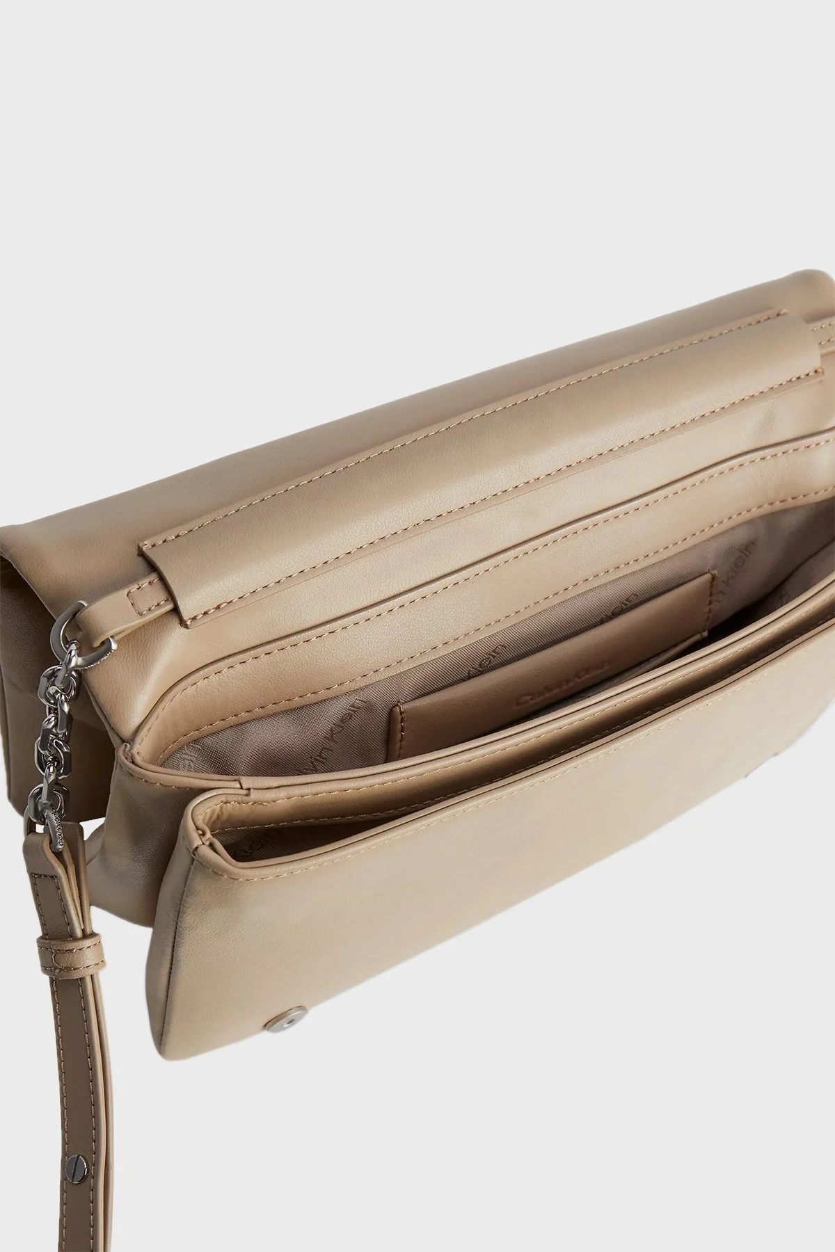 Calvin Klein Ayarlanabilir Omuz Askılı K60K611021A04 Bayan Çanta K60K611021 A04 BEJ - 3