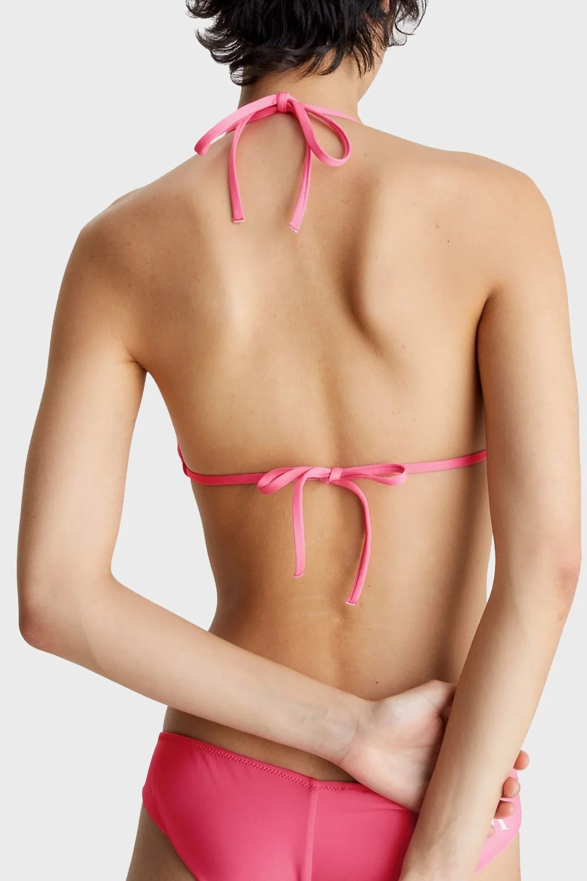 Calvin Klein Bağlamalı Dolgulu Üçgen KW0KW01970XI1 Bayan Bikini Üstü KW0KW01970 XI1 PEMBE - 2