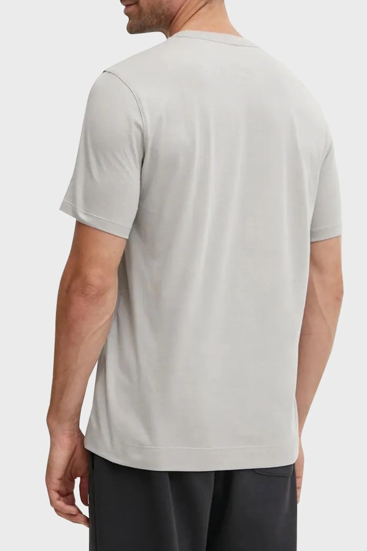 Calvin Klein Baskılı % 100 Pamuk Regular Fit Bisiklet Yaka 00GMF4K1124VX Erkek T Shirt 00GMF4K112 4VX GRİ - 2