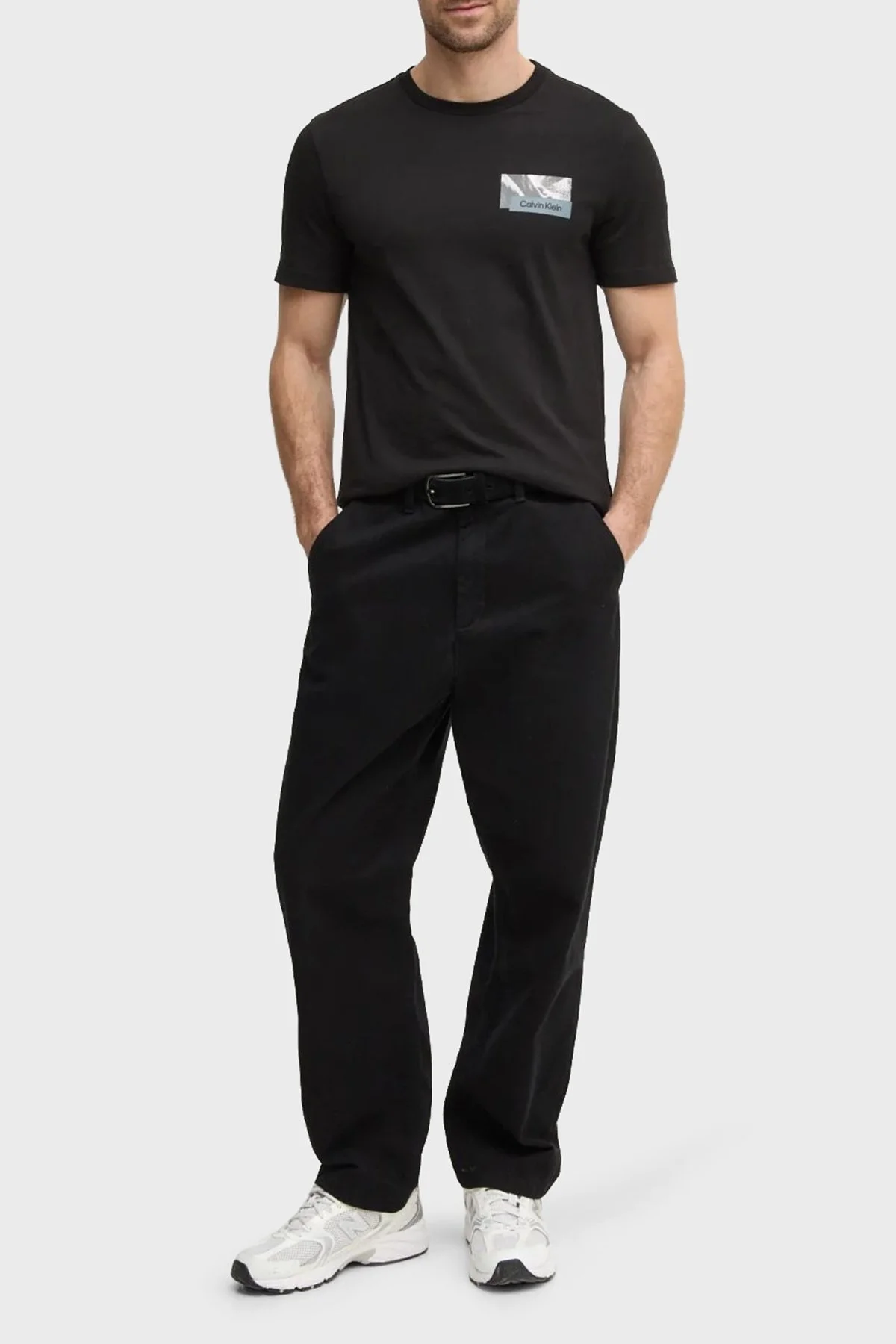 Calvin Klein Baskılı % 100 Pamuk Regular Fit Bisiklet Yaka K10K113799BEH Erkek T Shirt K10K113799 BEH SİYAH - 5