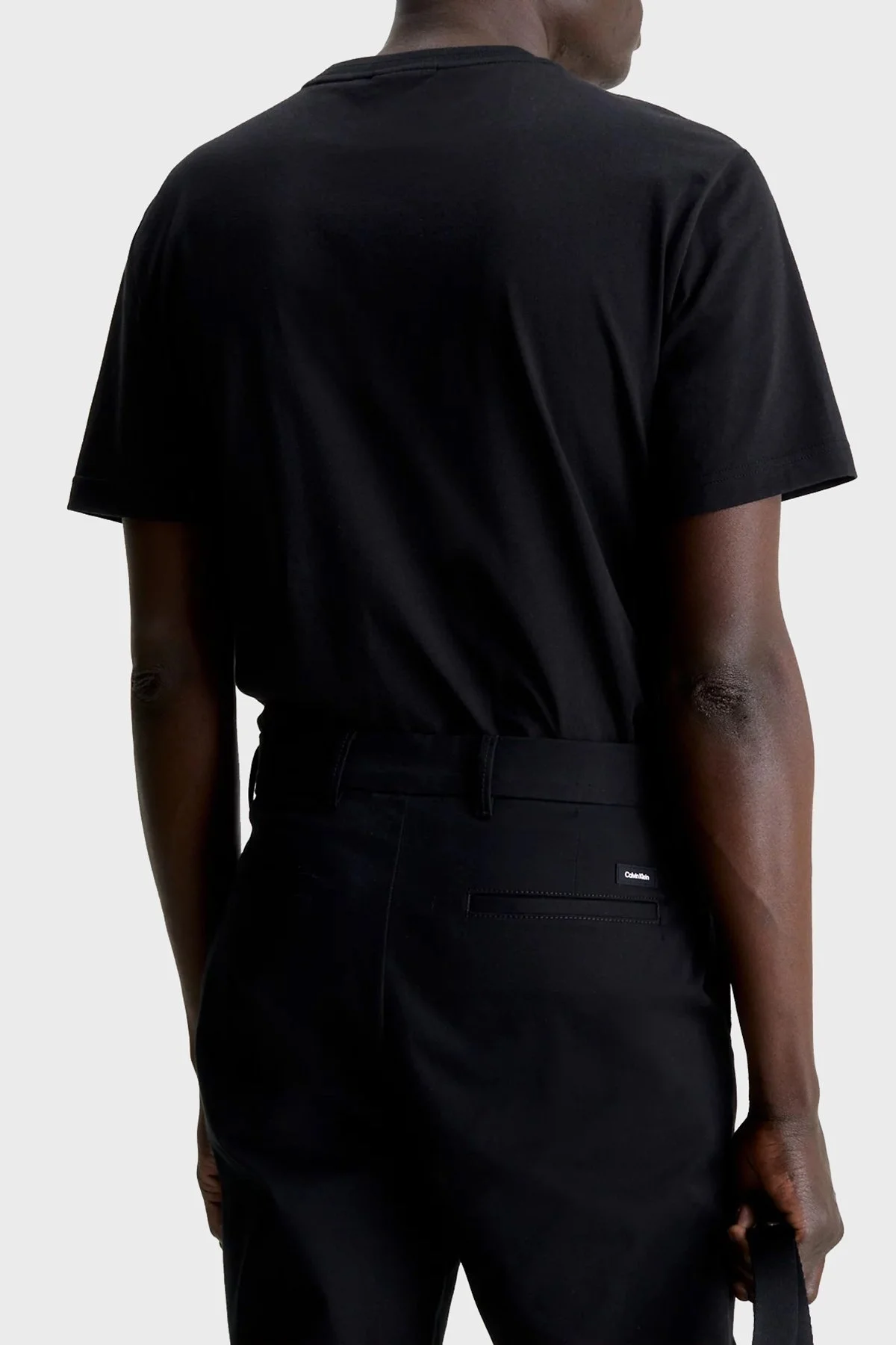 Calvin Klein Baskılı Bisiklet Yaka % 100 Pamuk Regular Fit K10K111125BEH Erkek T Shirt K10K111125 BEH SİYAH - 2