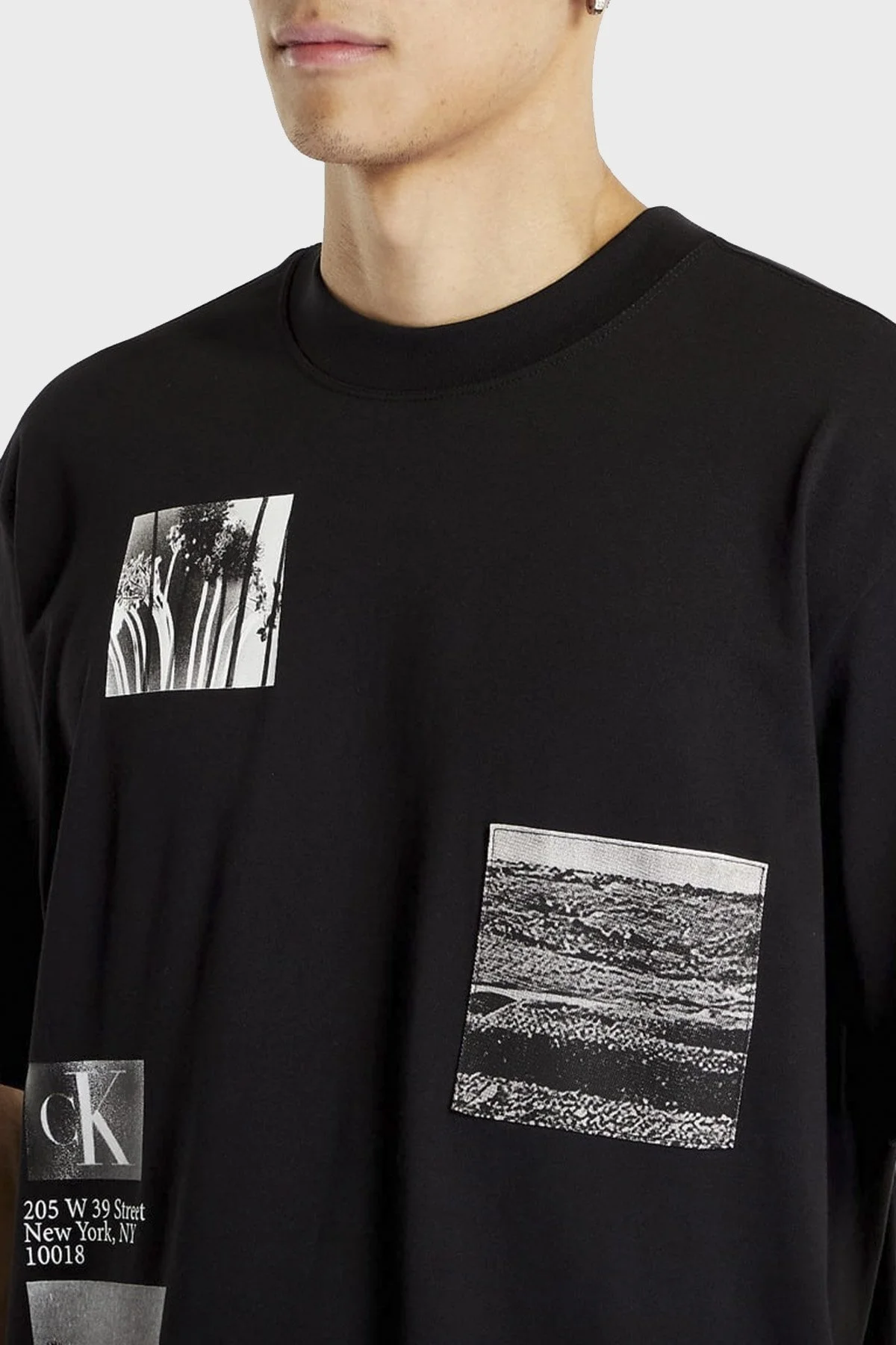 Calvin Klein Baskılı Bisiklet Yaka Organik Pamuklu Relaxed Fit Erkek T Shirt J30J322868 BEH SİYAH - 2