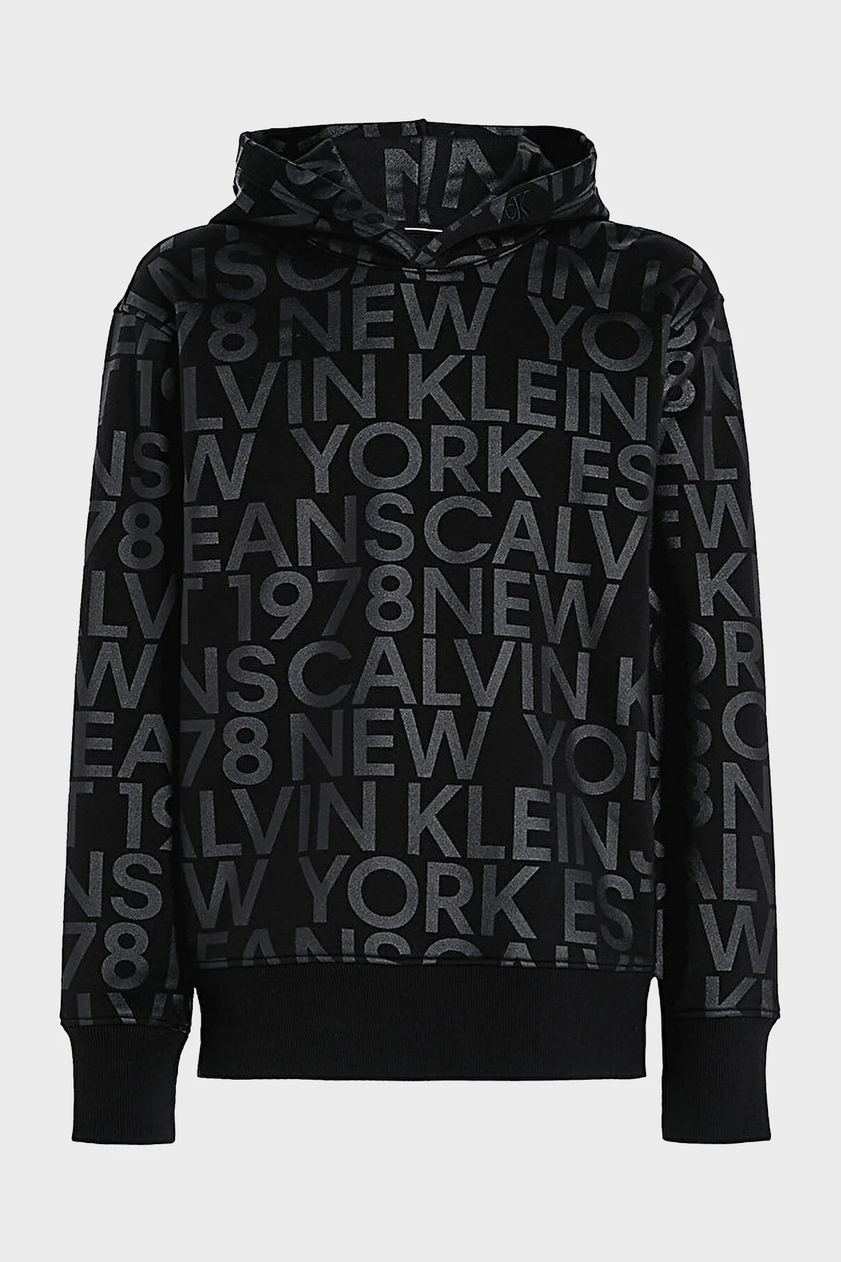 Calvin Klein Baskılı Pamuk Karışımlı Kapüşonlu Regular Fit J30J3246340GL Erkek Sweat J30J324634 0GL SİYAH - 5