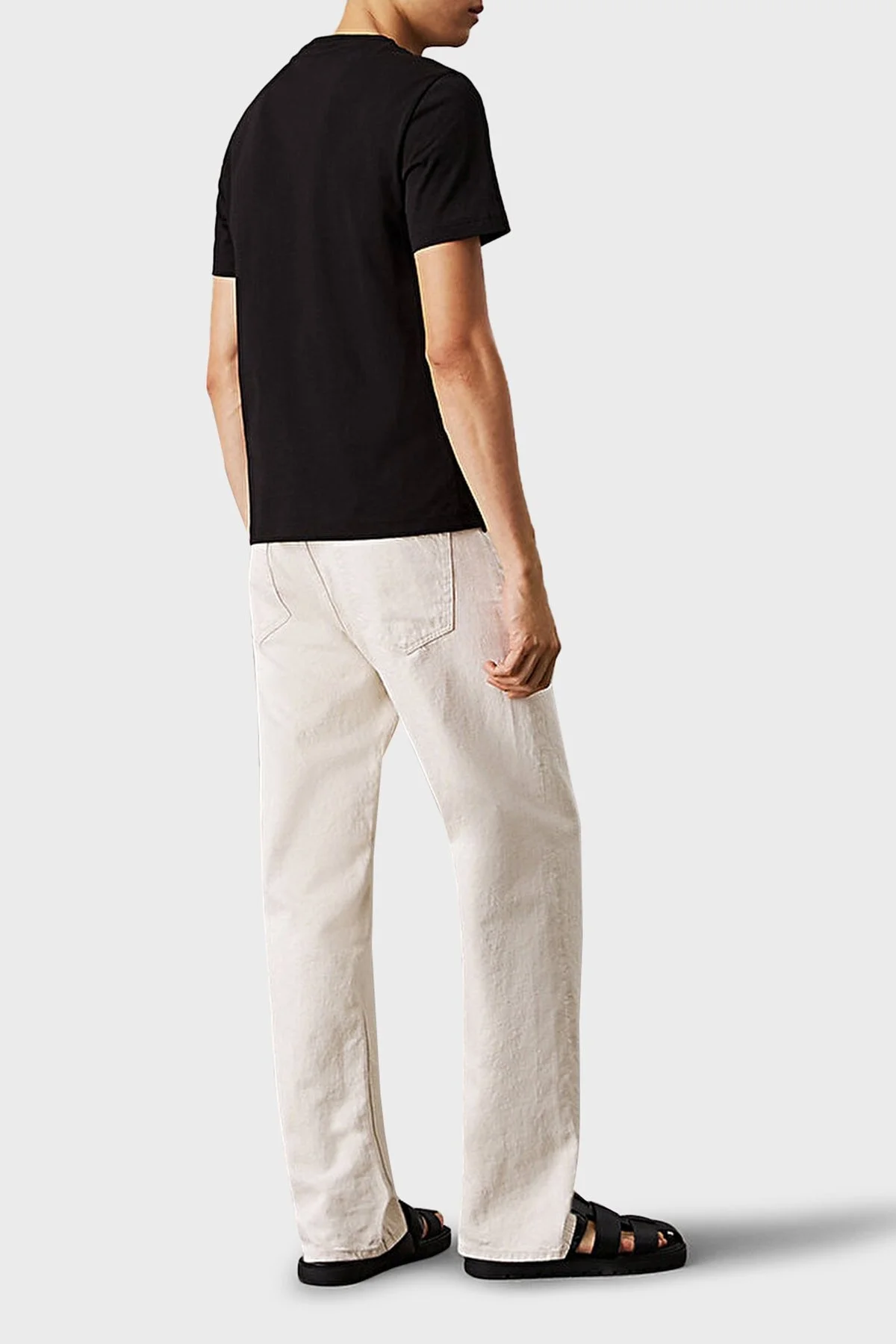 Calvin Klein Baskılı Pamuklu Regular Fit Bisiklet Yaka K10K114162BEH Erkek T Shirt K10K114162 BEH SİYAH - 7