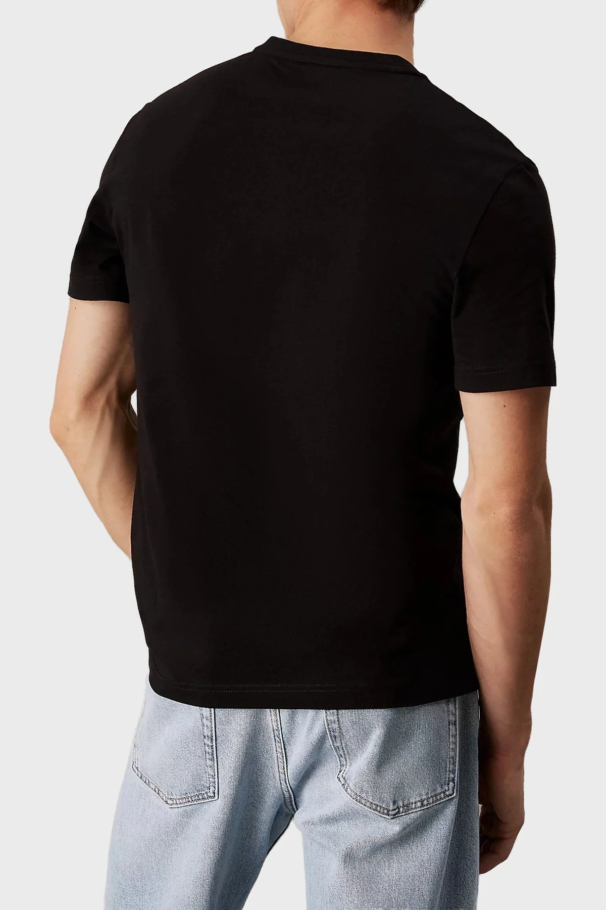 Calvin Klein Baskılı Pamuklu Regular Fit Bisiklet Yaka K10K114172BEH Erkek T Shirt K10K114172 BEH SİYAH - 7