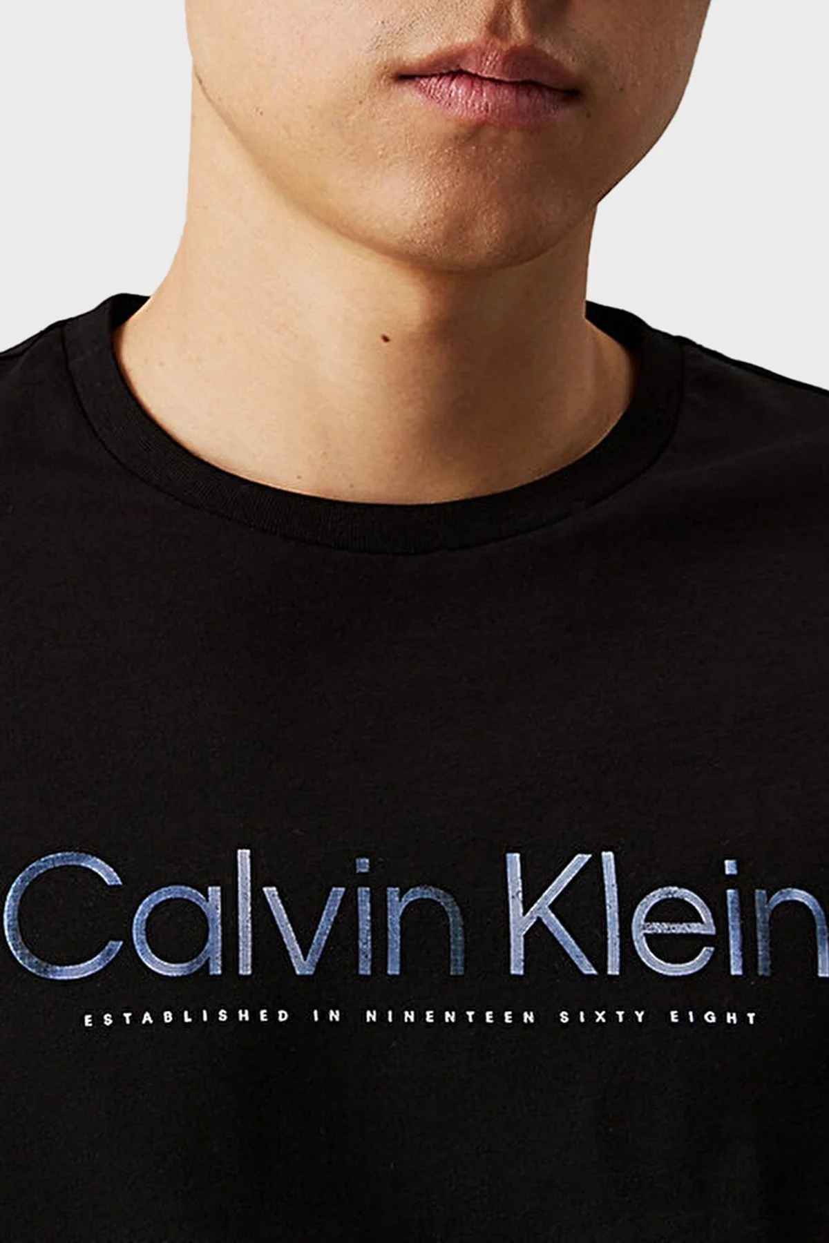 Calvin Klein Baskılı Pamuklu Regular Fit Bisiklet Yaka K10K114574BEH Erkek T Shirt K10K114574 BEH SİYAH - 4