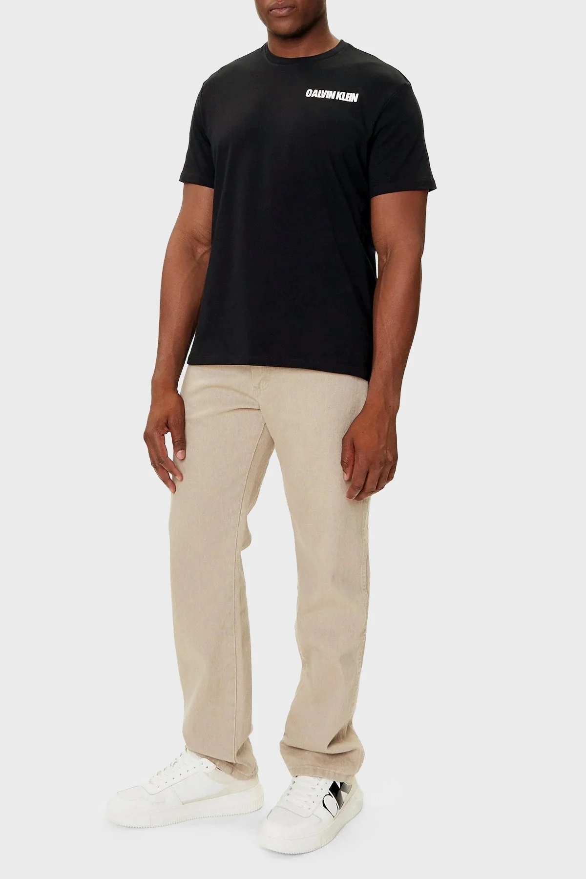 Calvin Klein Baskılı Pamuklu Regular Fit Bisiklet Yaka LV04RC805GUB1 Erkek T Shirt LV04RC805G UB1 SİYAH - 2