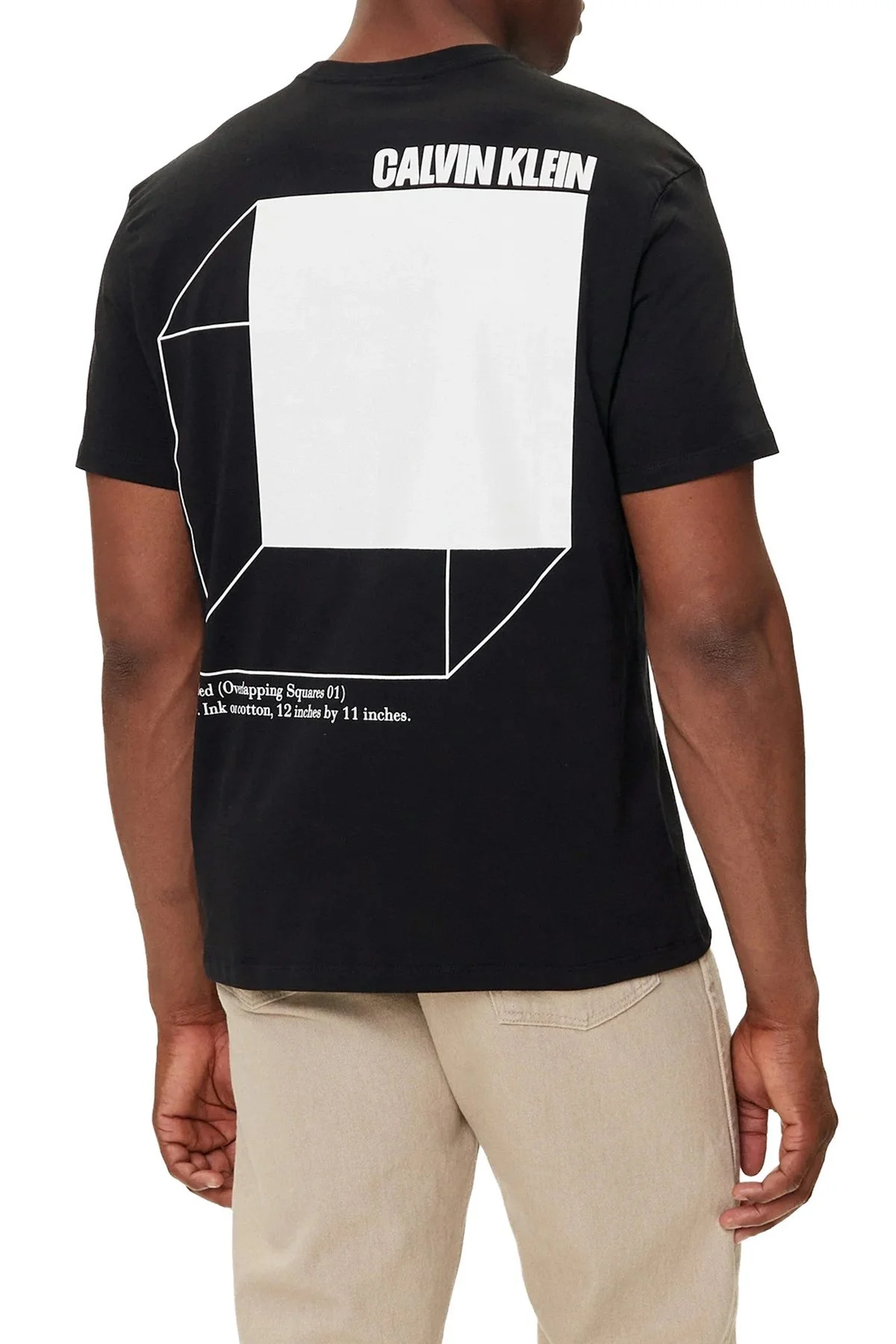 Calvin Klein Baskılı Pamuklu Regular Fit Bisiklet Yaka LV04RC805GUB1 Erkek T Shirt LV04RC805G UB1 SİYAH - 3