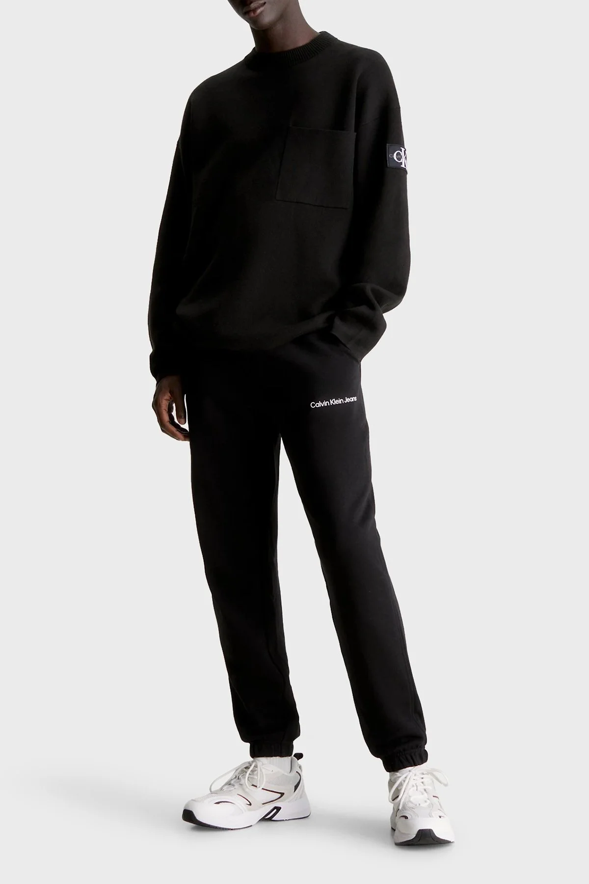 Calvin Klein Belden Bağlamalı Pamuklu Regular Fit Jogger J30J324739BEH Erkek Pantolon J30J324739 BEH SİYAH - 3