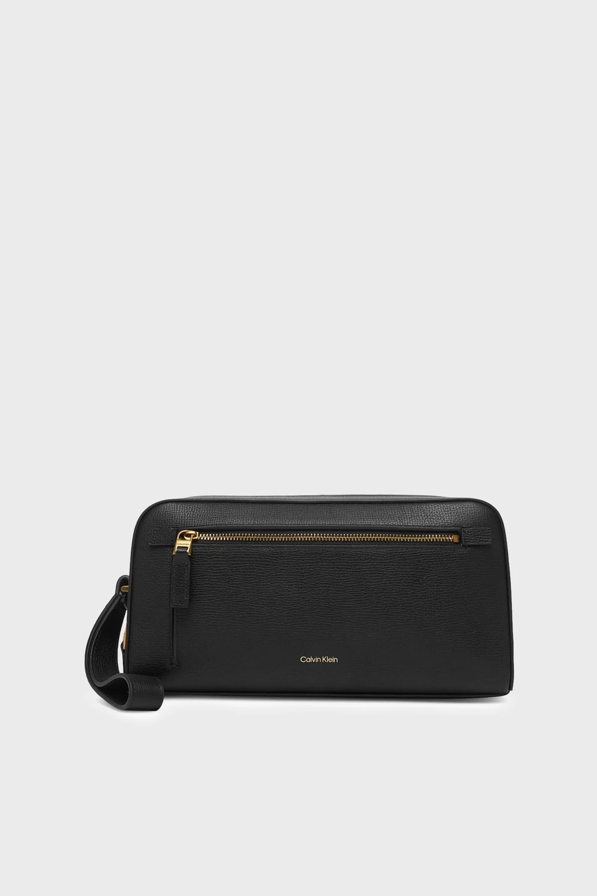 Calvin Klein Bilek Askılı Deri LV04D1323GUB1 Erkek Traş Çantası LV04D1323G UB1 Siyah - 1