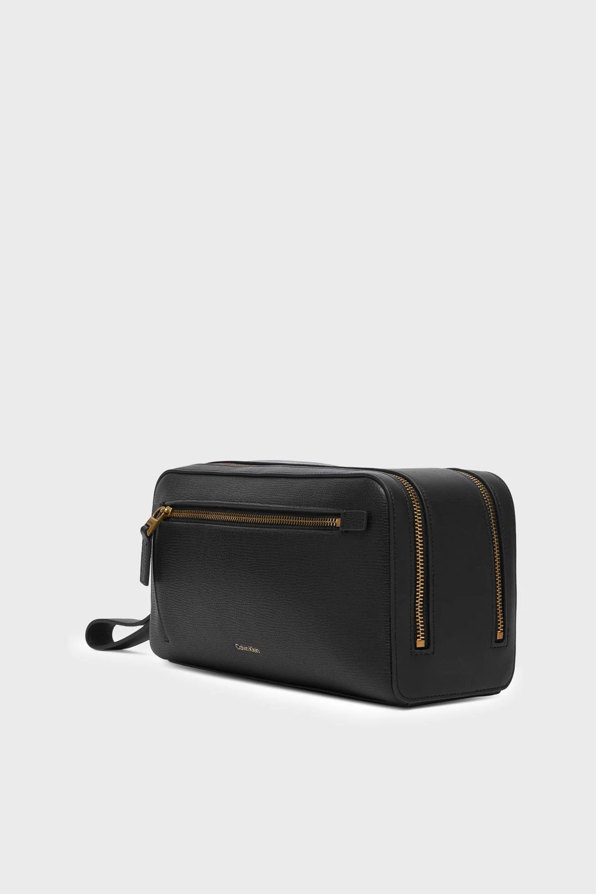 Calvin Klein Bilek Askılı Deri LV04D1323GUB1 Erkek Traş Çantası LV04D1323G UB1 Siyah - 3