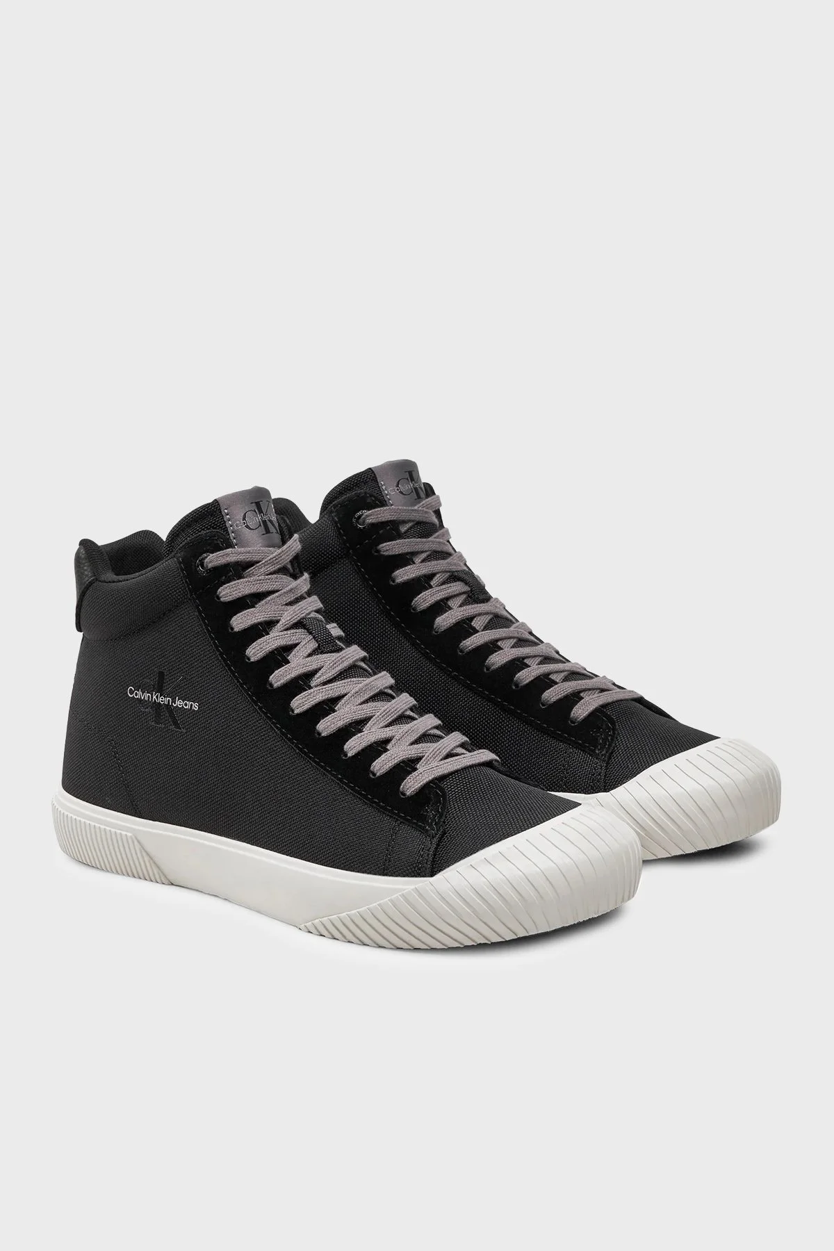 Calvin Klein Bilekli Sneaker YM0YM009990GQ Erkek Ayakkabı YM0YM00999 0GQ SİYAH-BEYAZ - 2