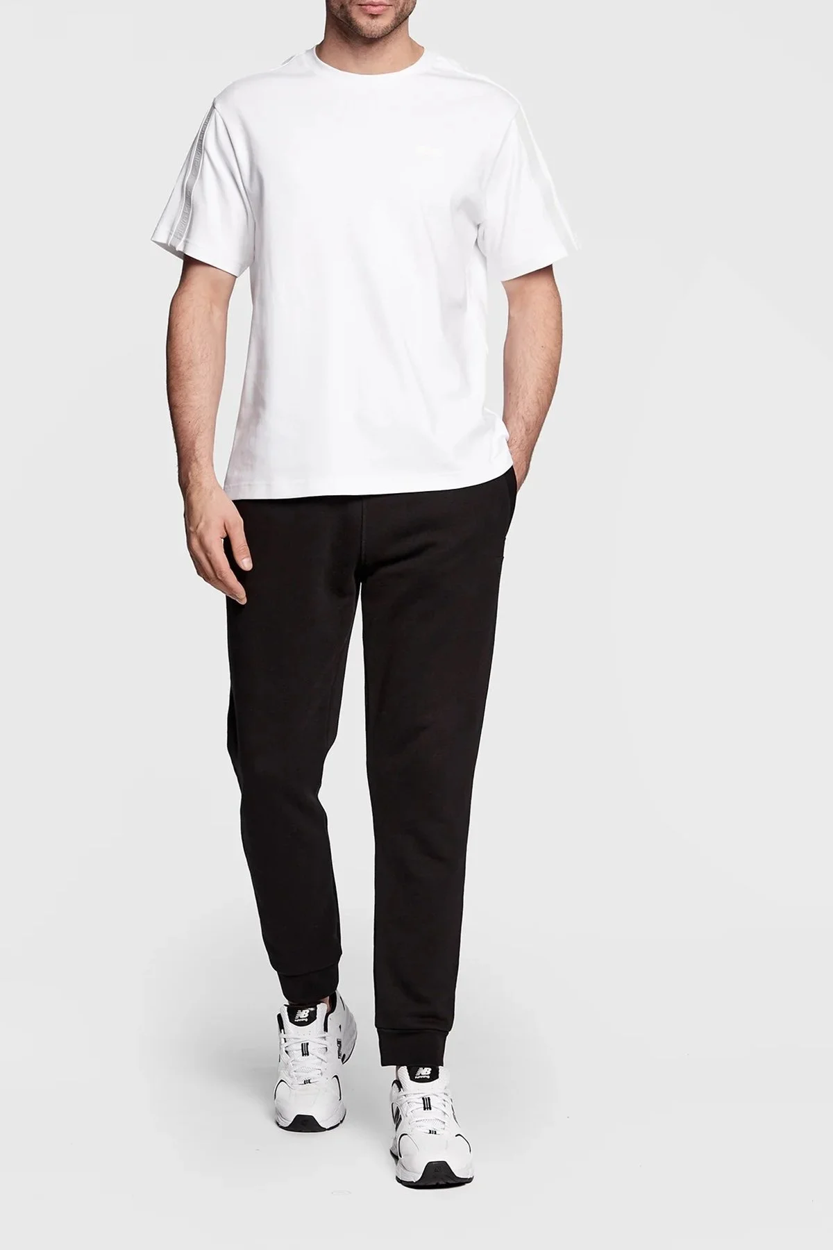 Calvin Klein Bisiklet Yaka % 100 Pamuk Regular Fit Erkek T Shirt K10K110814 YAF BEYAZ - 2