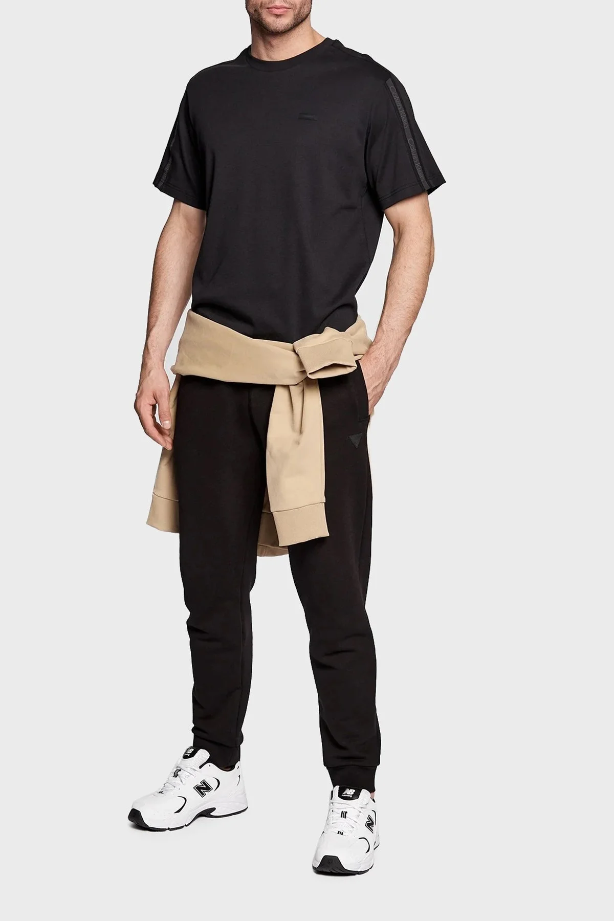 Calvin Klein Bisiklet Yaka % 100 Pamuk Regular Fit Erkek T Shirt K10K110814 BEH SİYAH - 2