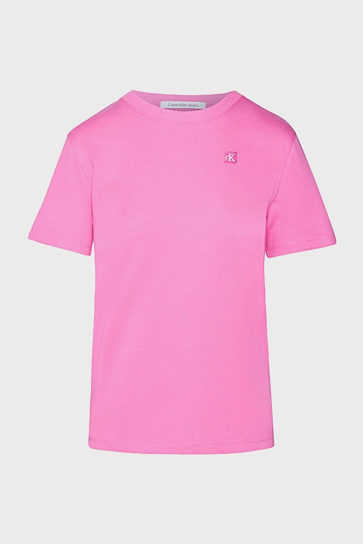 Calvin Klein Bisiklet Yaka % 100 Pamuk Regular Fit J20J223226TO5 Bayan T Shirt J20J223226 TO5 PEMBE - 5