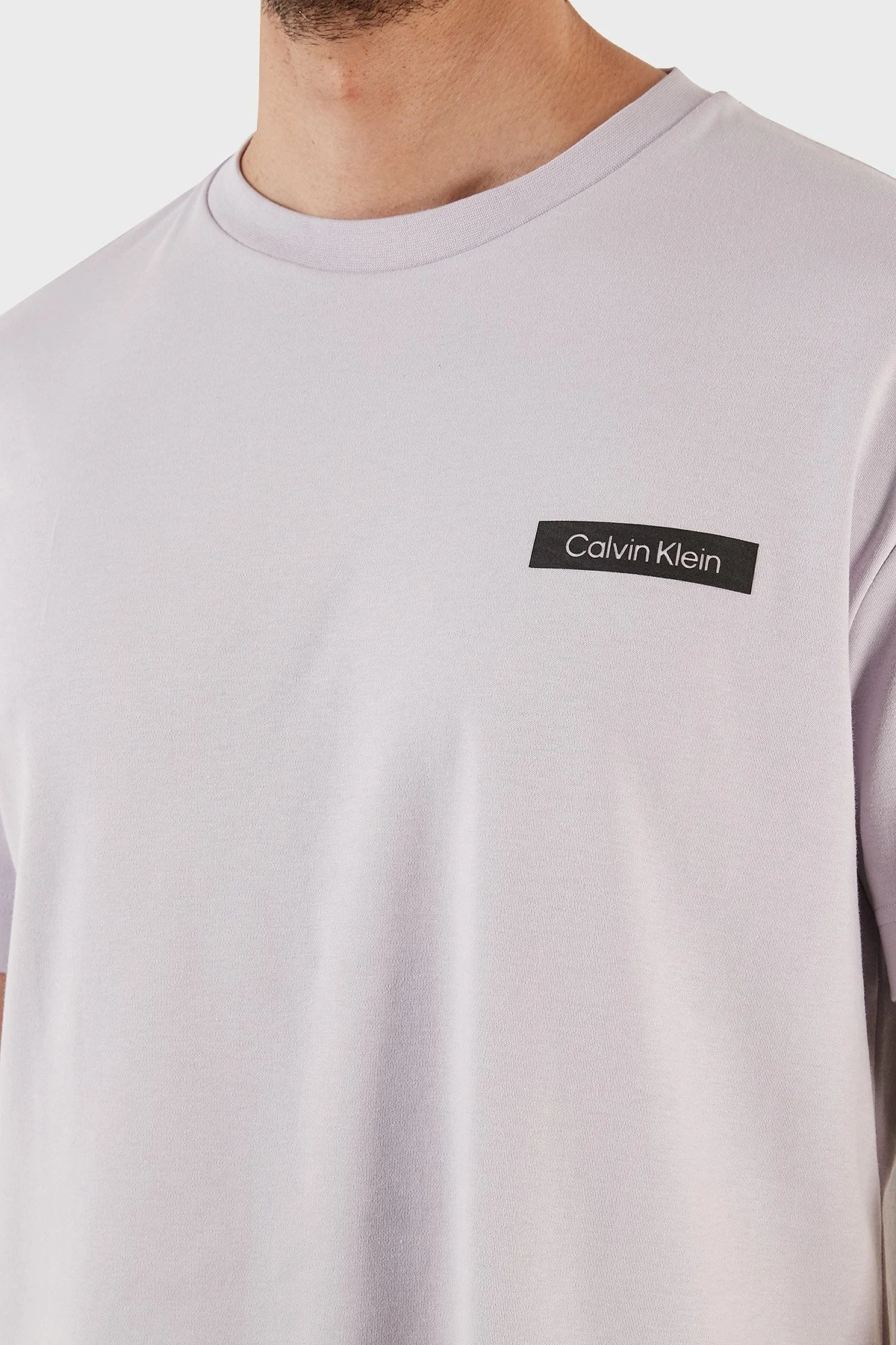 Calvin Klein Bisiklet Yaka % 100 Pamuk Regular Fit K10K111120VEY Erkek T Shirt K10K111120 VEY MOR - 4