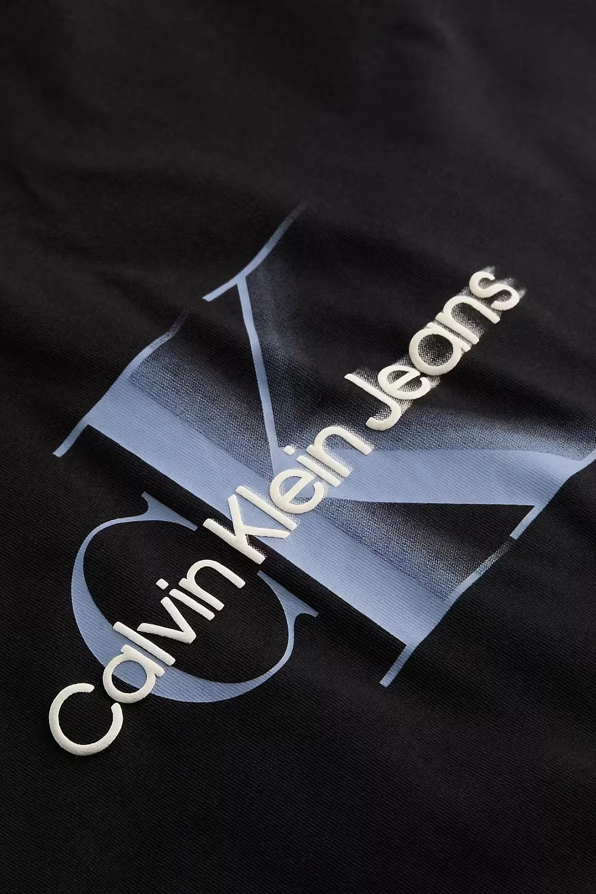 Calvin Klein Büyük Beden Pamuklu Regular Fit Logolu J30J327734BEH Erkek T Shirt J30J327734 BEH SİYAH - 2