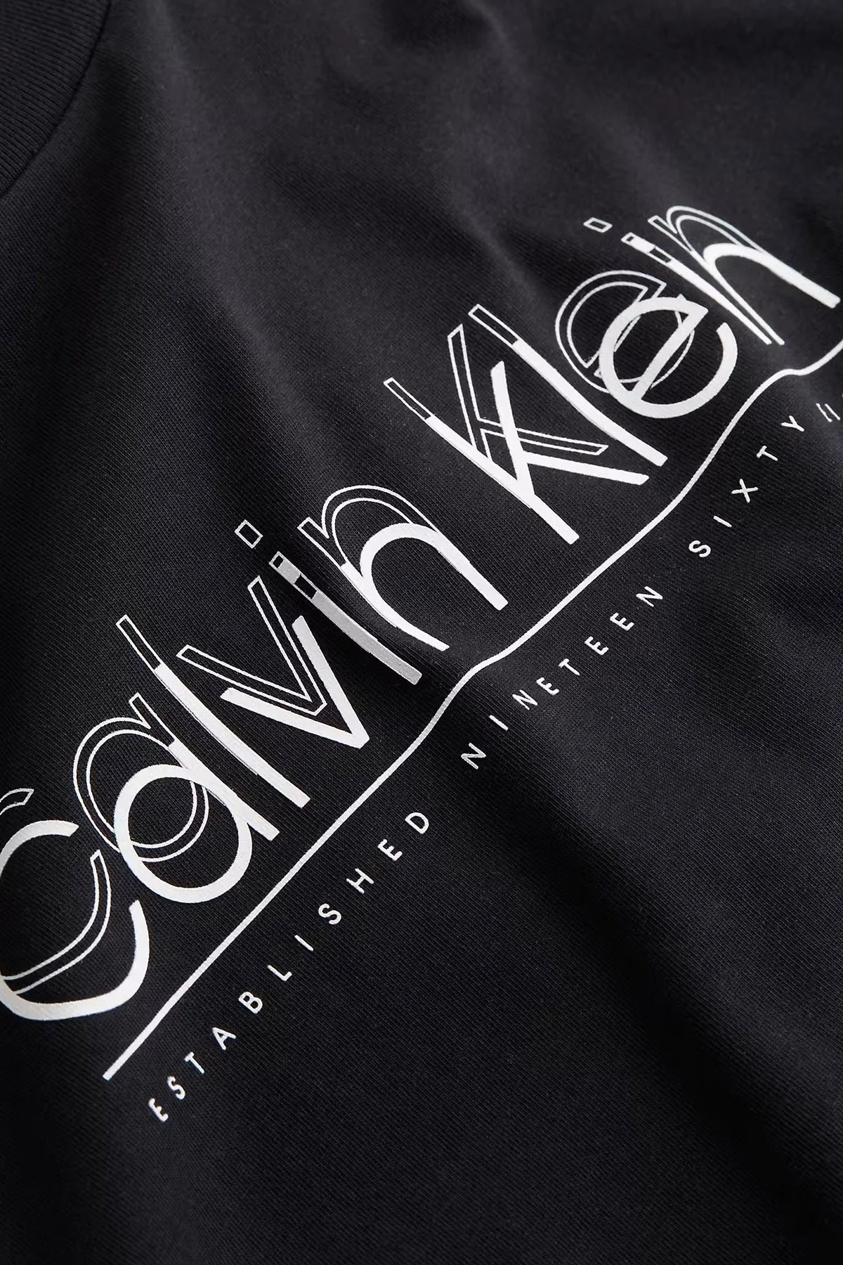 Calvin Klein Büyük Beden Pamuklu Regular Fit Logolu K10K114571BEH Erkek T Shirt K10K114571 BEH SİYAH - 2