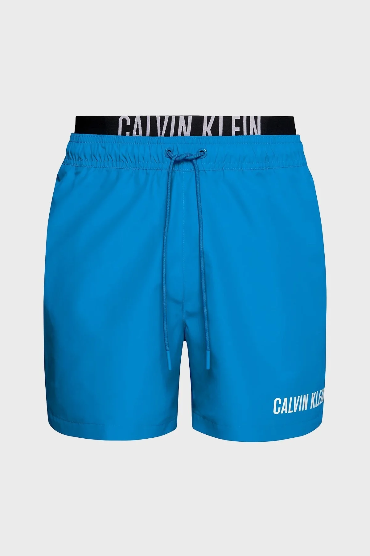 Calvin Klein Çift Bel Detaylı Deniz Şortu Belden Bağlamalı KM0KM00992DYO Erkek Mayo Short KM0KM00992 DYO MAVİ - 10