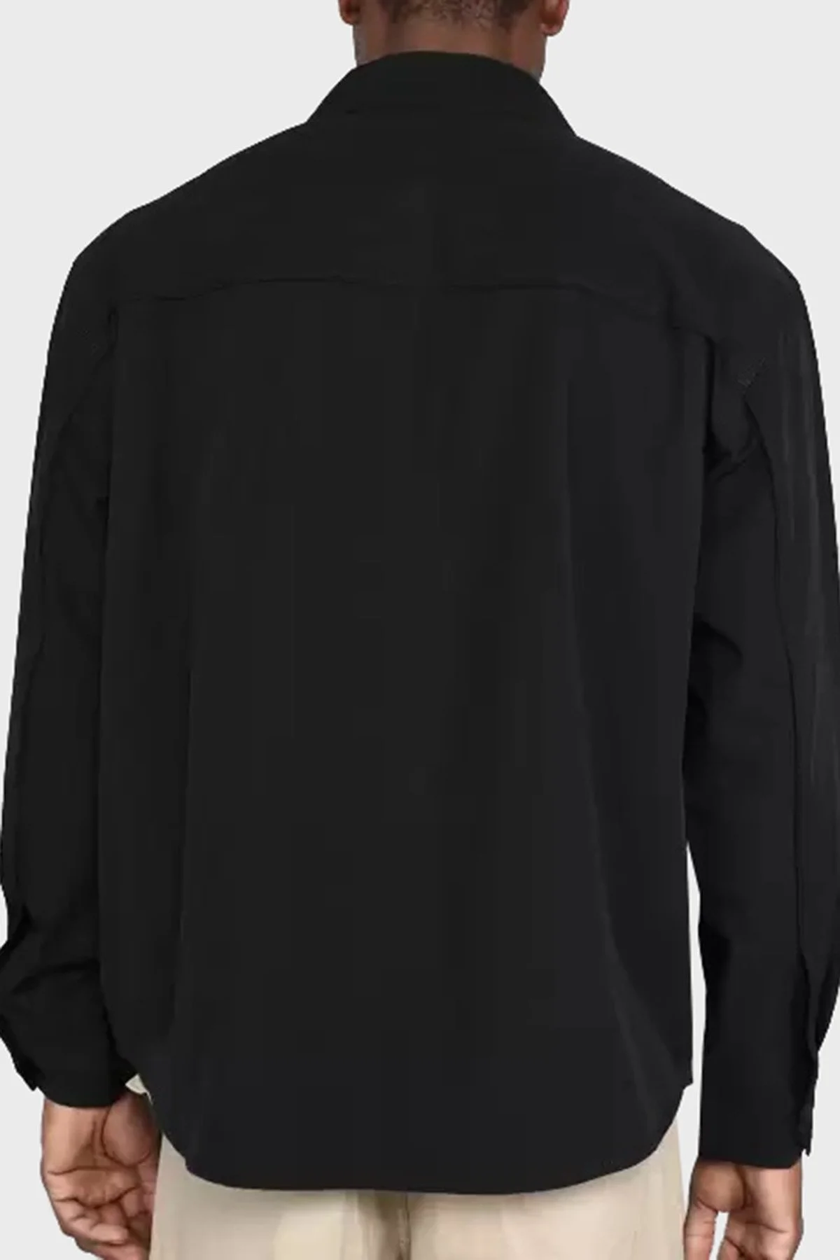 Calvin Klein Çift Fermuarlı Çift Cepli Logolu Regular Fit J30J323513BEH Erkek Gömlek J30J323513 BEH SİYAH - 2