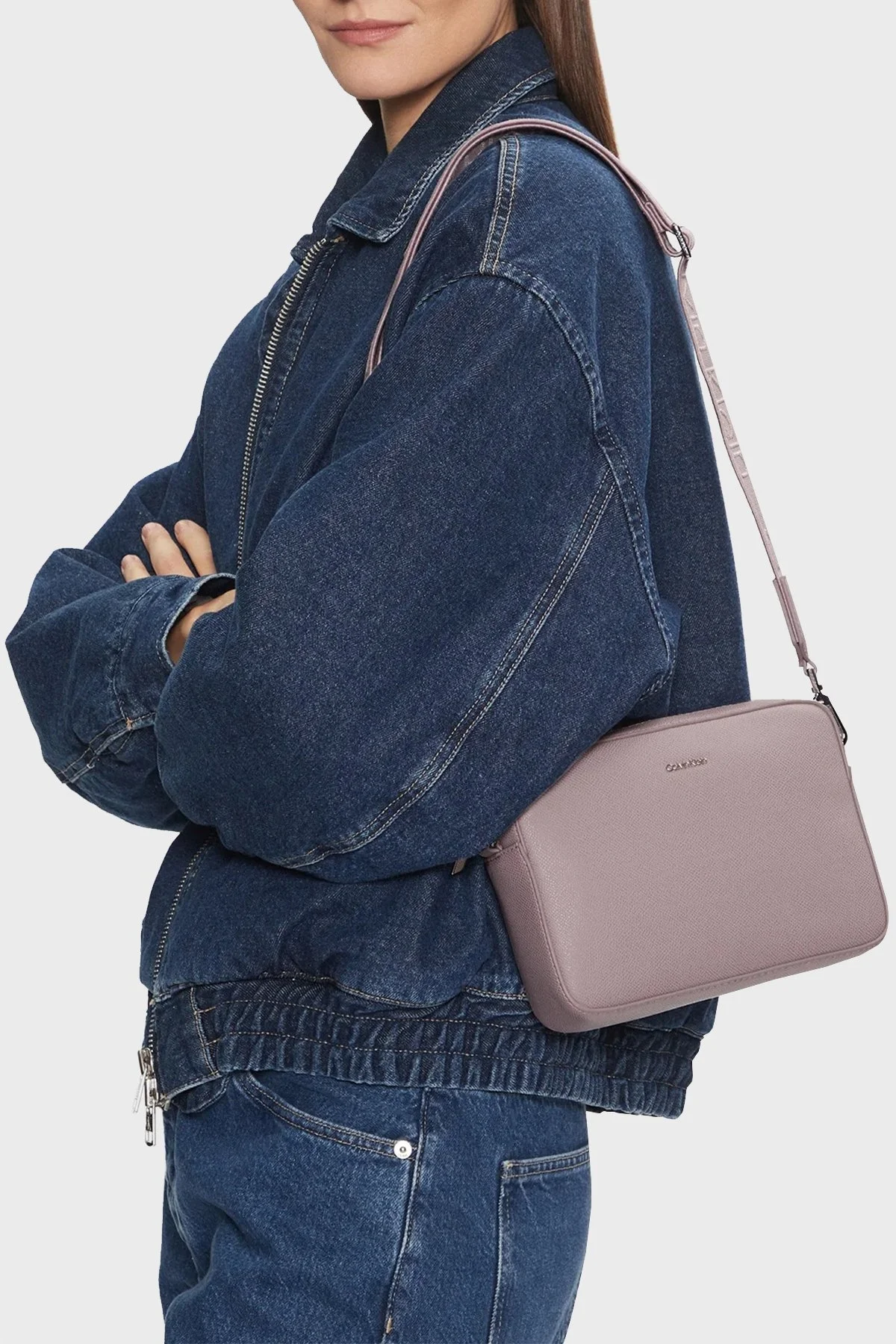 Calvin Klein Çıkarılabilir Askılı K60K613084VHE Bayan Çanta K60K613084 VHE LİLA - 7