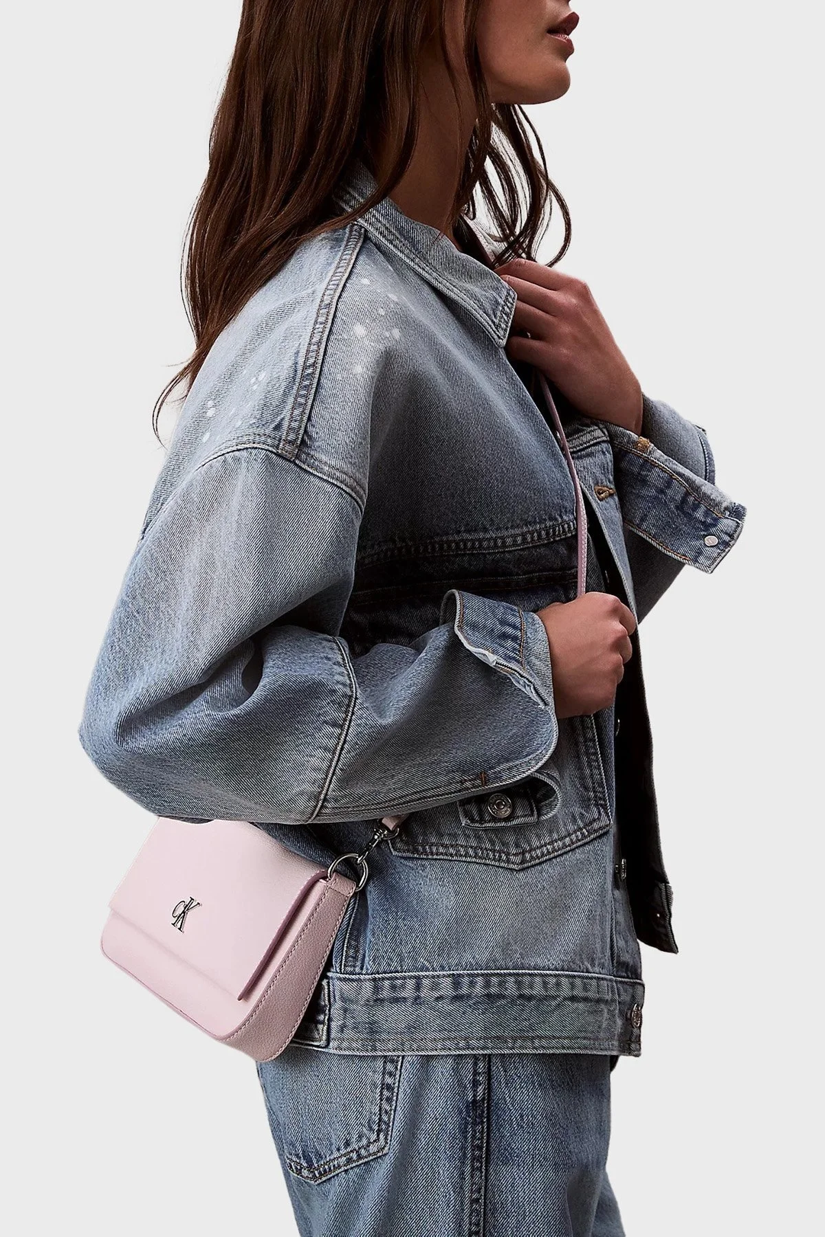 Calvin Klein Çıkarılabilir Askılı LV04K3161GVUW Bayan Çanta LV04K3161G VUW LİLA - 2