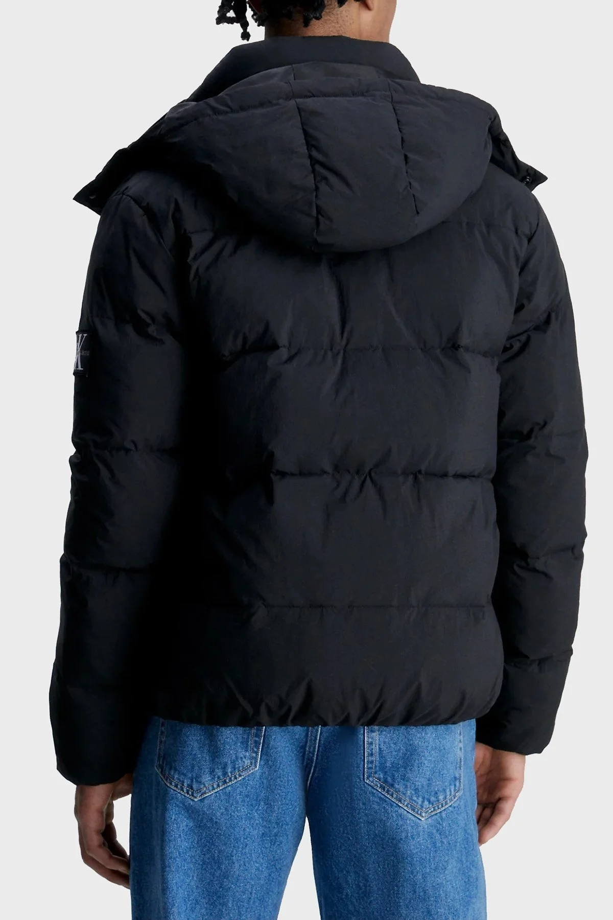 Calvin Klein Çıkarılabilir Büzme ipli J30J323708BEH Erkek Mont J30J323708 BEH SİYAH - 2