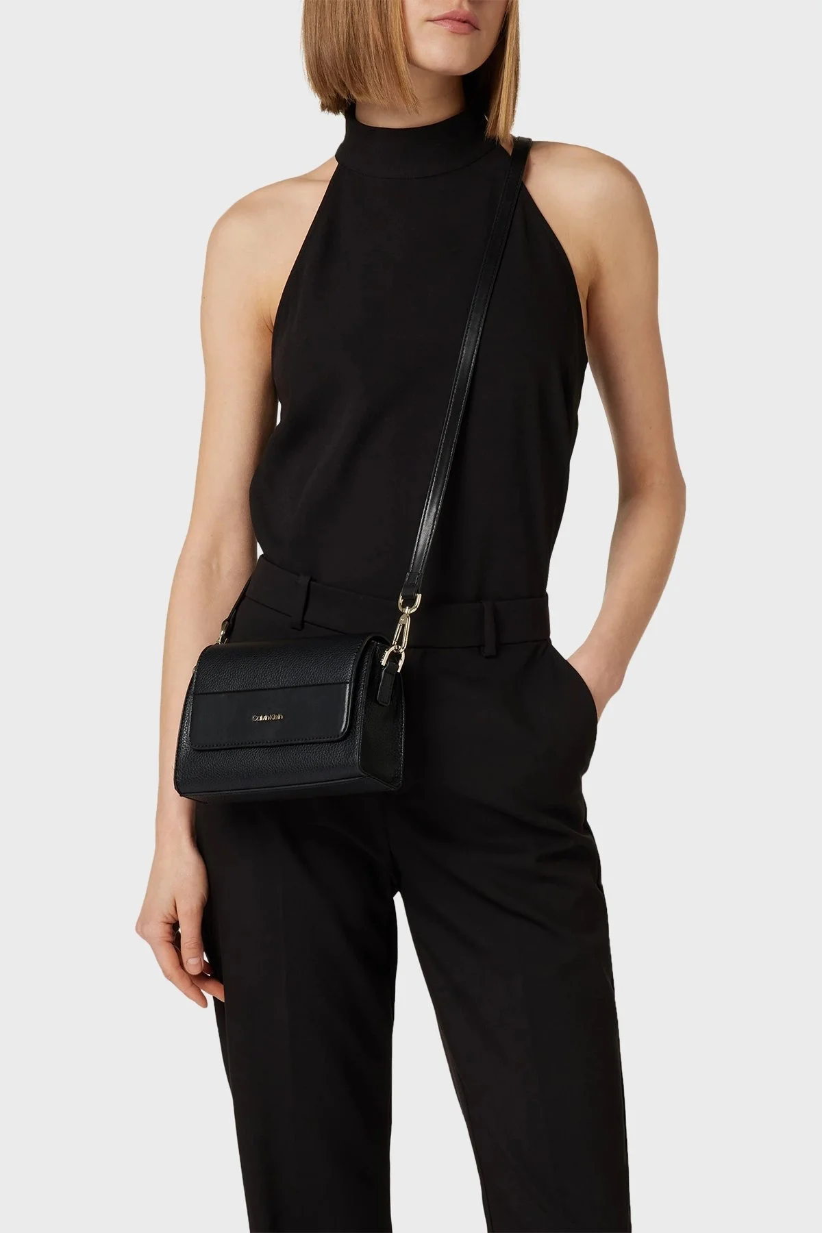 Calvin Klein Çıkarılabilir Çapraz Askılı K60K610437BAX Bayan Çanta K60K610437 BAX SİYAH - 2