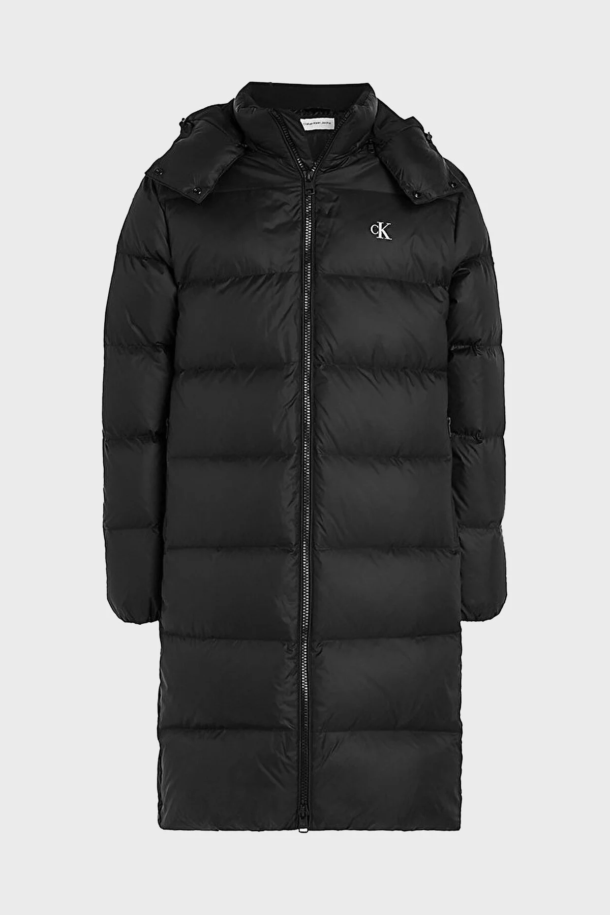 Calvin Klein Çıkarılabilir Kapüşonlu Regular Fit Uzun Şişme J30J324056BEH Erkek Mont J30J324056 BEH SİYAH - 5