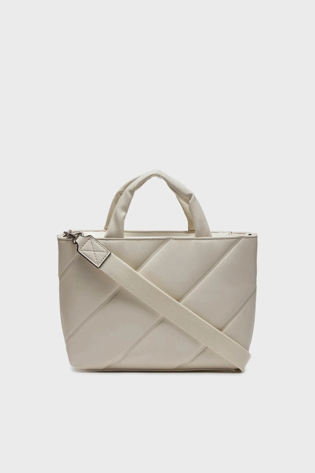 Calvin Klein Çıkarılabilir Uzatma Askılı K60K611957YAN Bayan Çanta K60K611957 YAN BEYAZ - 3