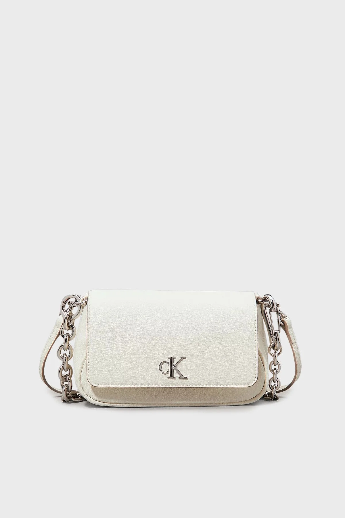 Calvin Klein Çıkarılabilir Zincir Askılı LV04K3134GCJH Bayan Çanta LV04K3134G CJH BEYAZ - 1