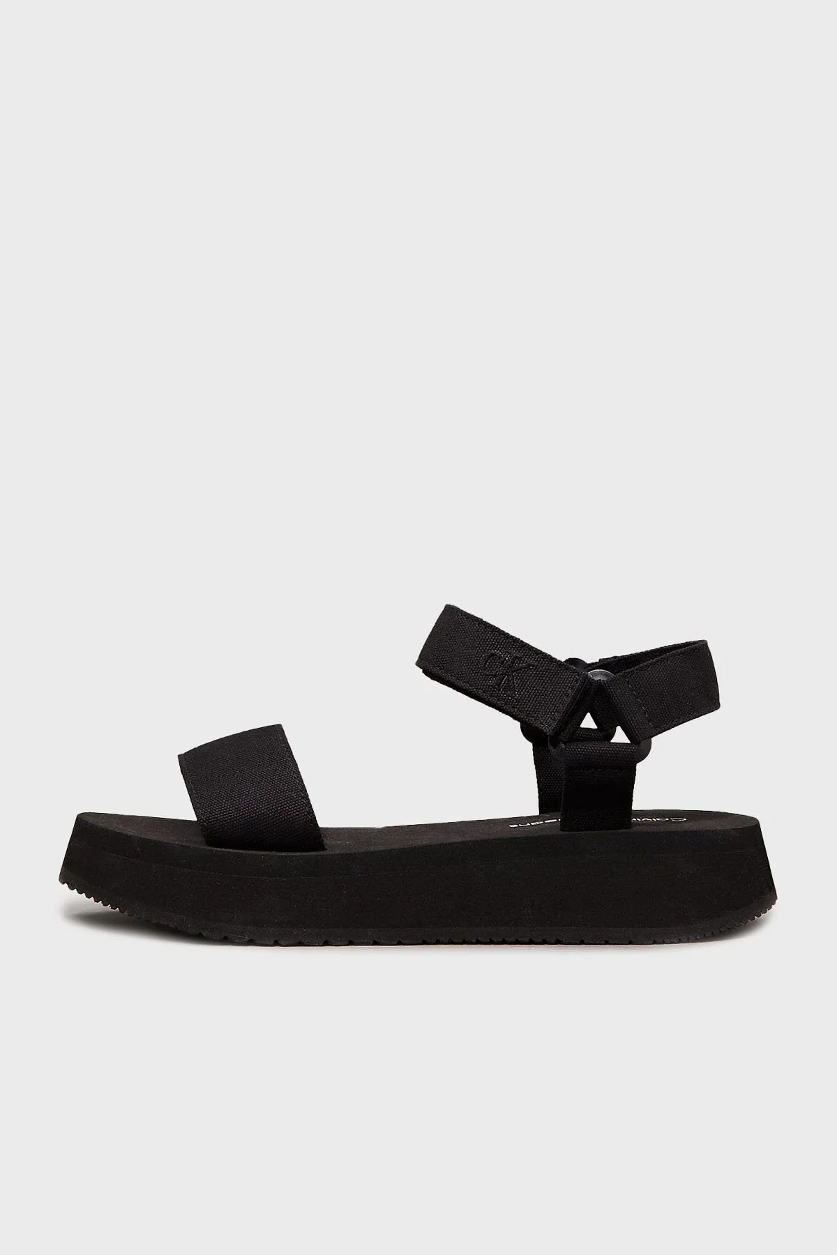 Calvin Klein Cırt Cırt Kayışlı Logolu YW0YW016930GJ Bayan Sandalet YW0YW01693 0GJ SİYAH - 9