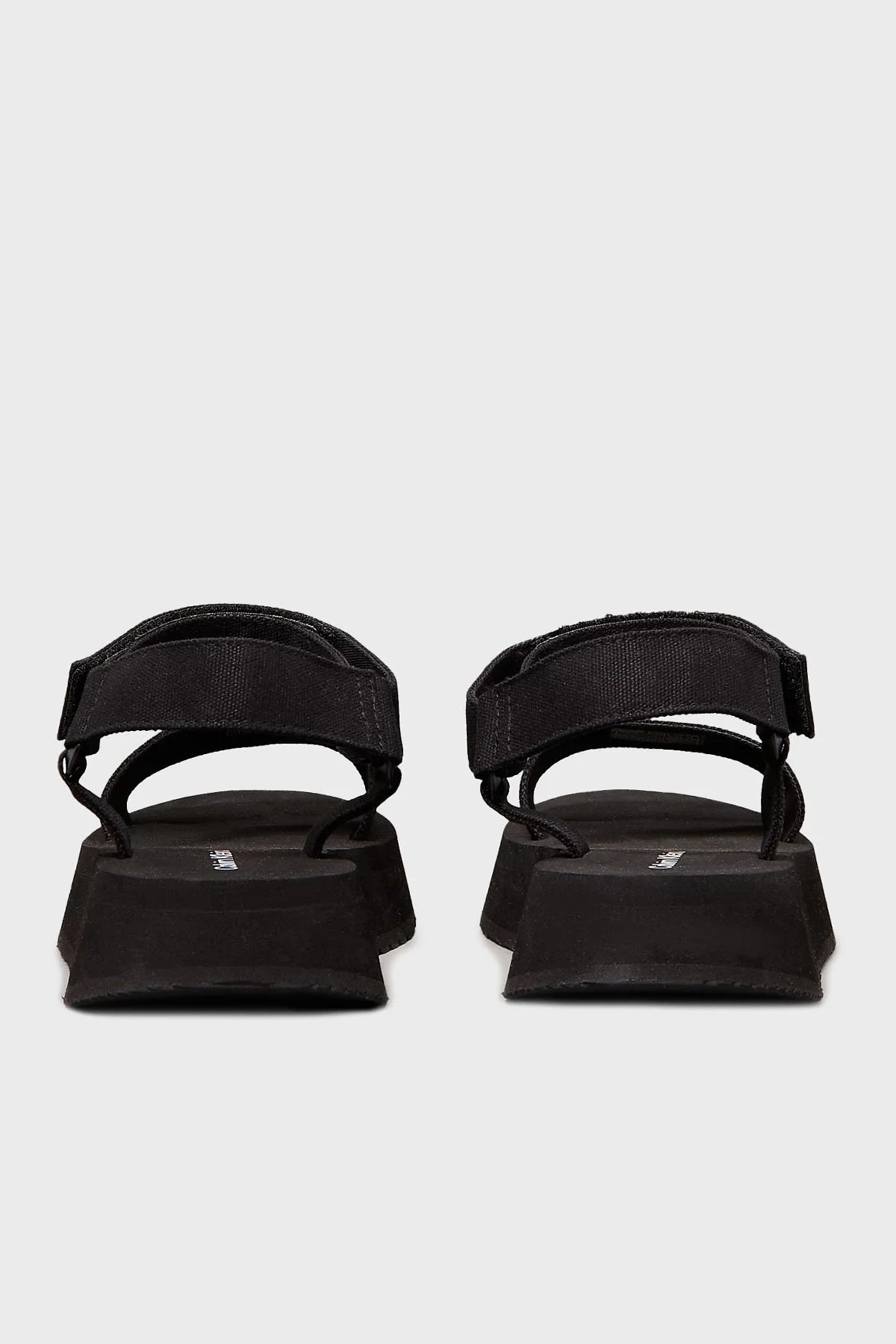 Calvin Klein Cırt Cırt Kayışlı Logolu YW0YW016930GJ Bayan Sandalet YW0YW01693 0GJ SİYAH - 12