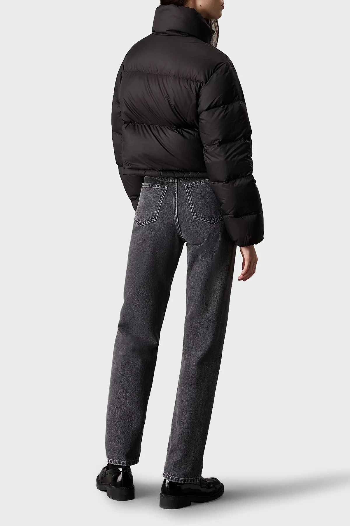 Calvin Klein Comfort Fit Dik Yaka J20J223577BEH Bayan Mont J20J223577 BEH SİYAH - 2