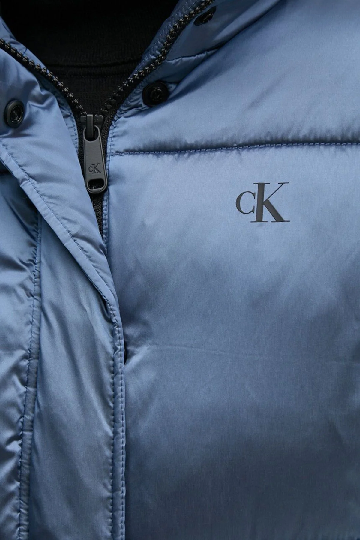 Calvin Klein Comfort Fit Kısa Parlak J20J224124CDO Bayan Mont J20J224124 CDO MAVİ - 5