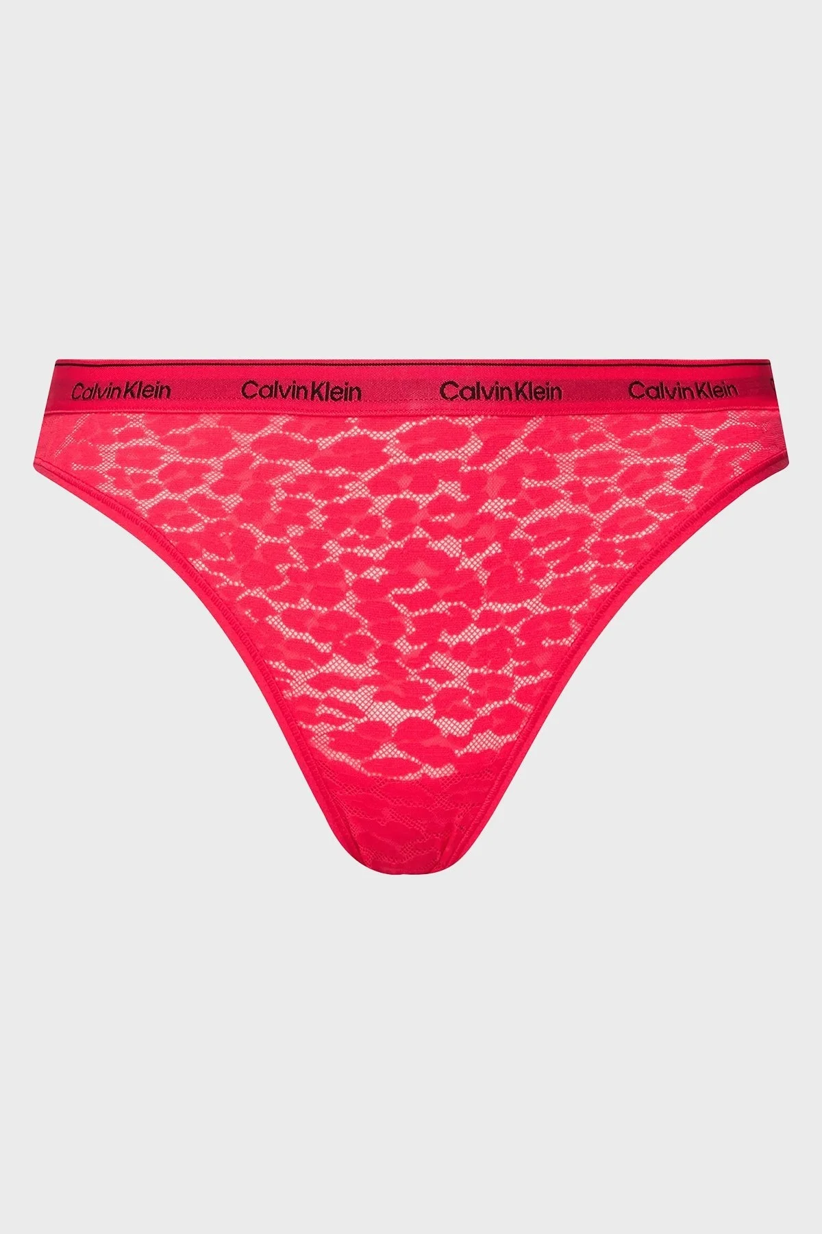 Calvin Klein Dantelli 3 Pack Brazilian 000QD5225ENPC Bayan Külot 000QD5225E NPC Pembe-Beyaz-Kırmızı - 7