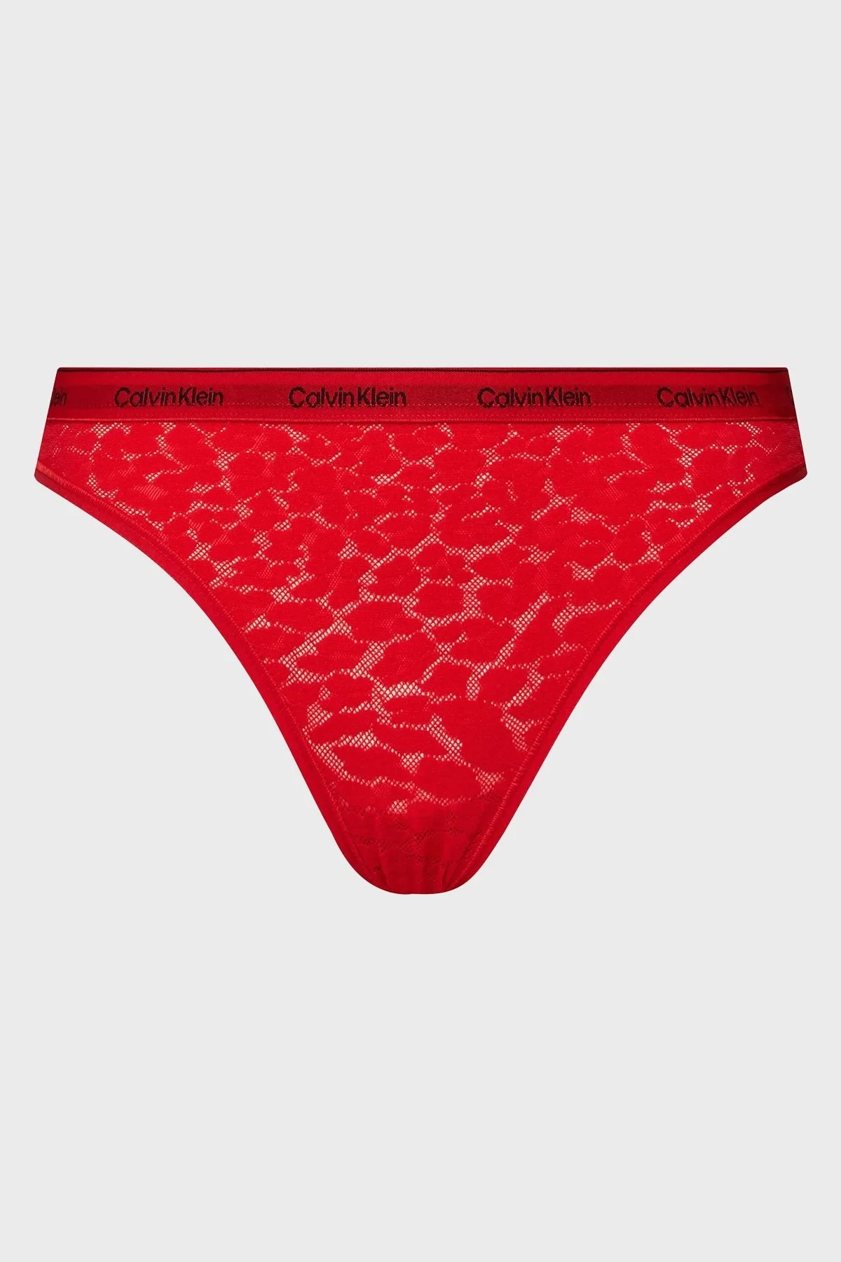 Calvin Klein Dantelli 3 Pack Brazilian 000QD5225ENPC Bayan Külot 000QD5225E NPC Pembe-Beyaz-Kırmızı - 8
