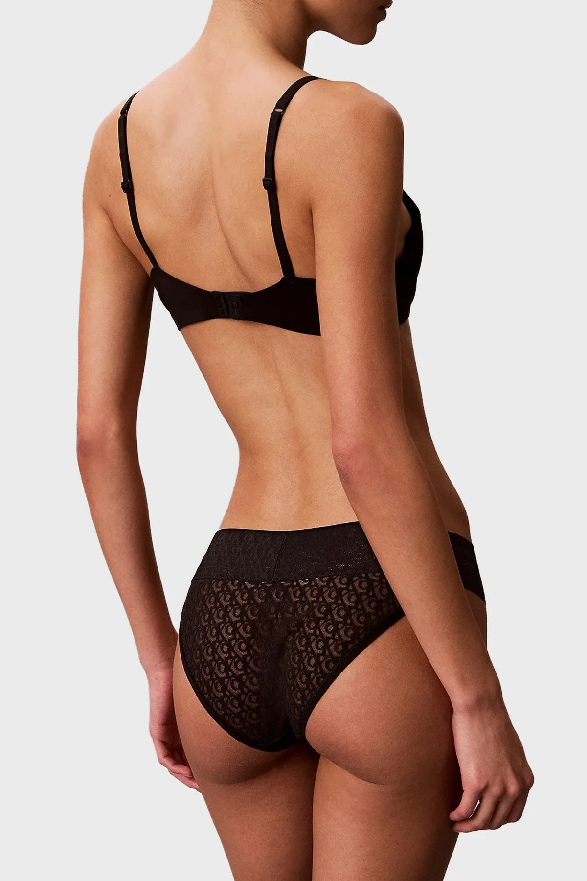 Calvin Klein Dantelli Düşük Bel 3 Pack Külot LV00QD5305FBS Bayan 3 Lü Külot LV00QD5305 FBS SİYAH PEMBE FUŞYA - 5